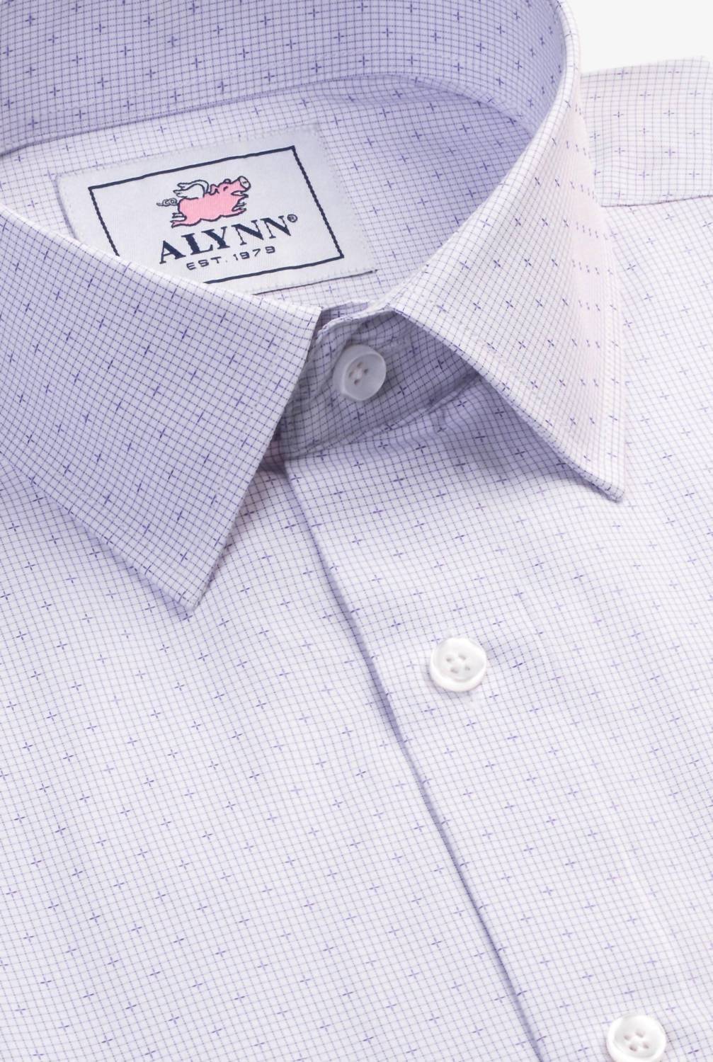 Purple Men's Evan Slim Fit Dress Shirt In Aqua Purple