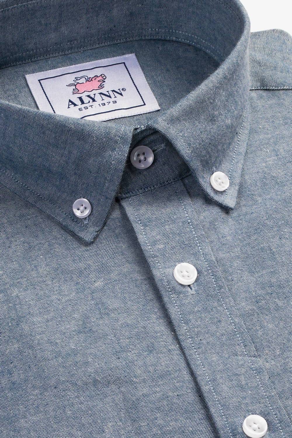 Blue Men's Lucas Untuckable Casual Fit Dress Shirt In Blue