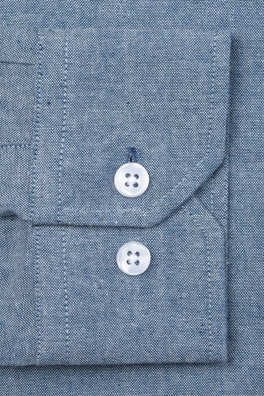 Blue Men's Lucas Untuckable Casual Fit Dress Shirt In Blue