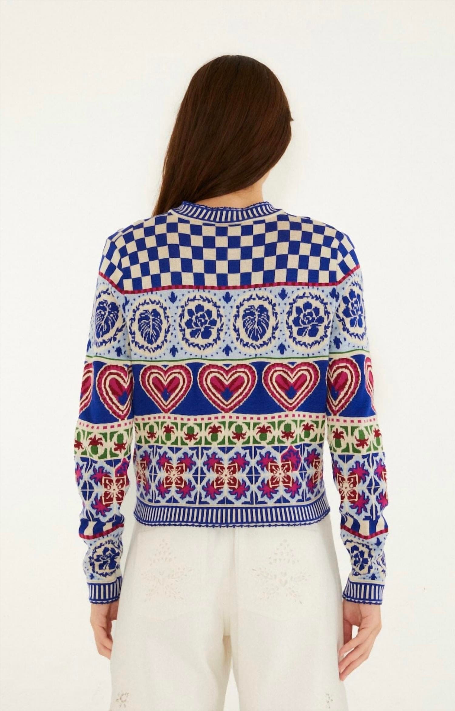 Kaleidoscope Knit Cardigan In Multi