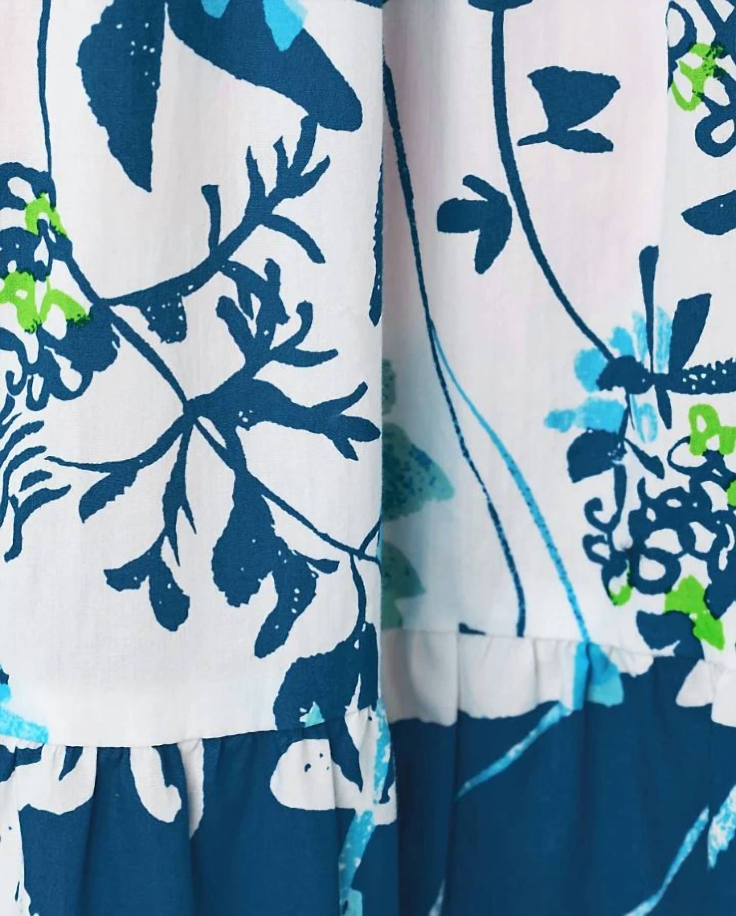 WHITE* Athyn Smocked Maxi Dress In Resort White Sea Blooms