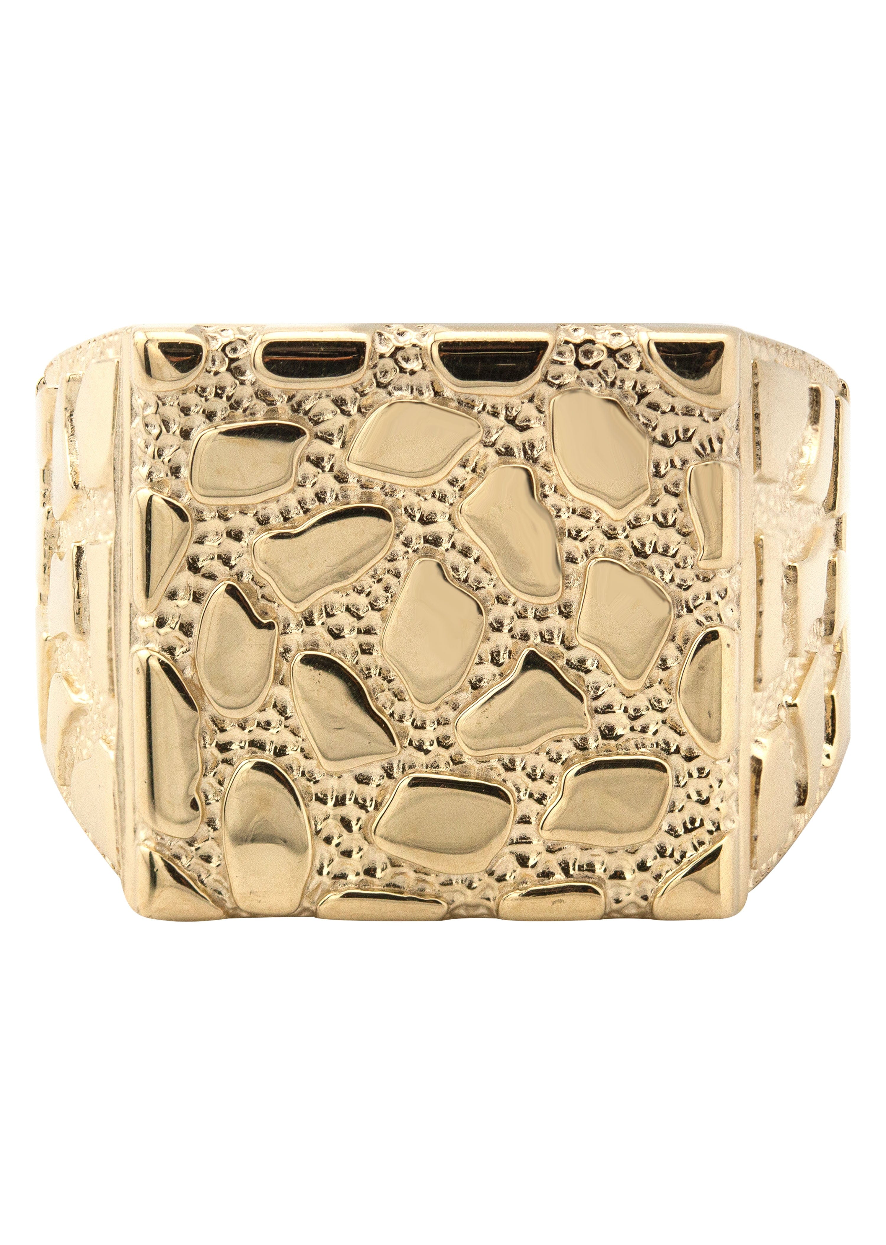 Manufacturer 1 10K Gold Nugget Ring For Men | 4 Grams