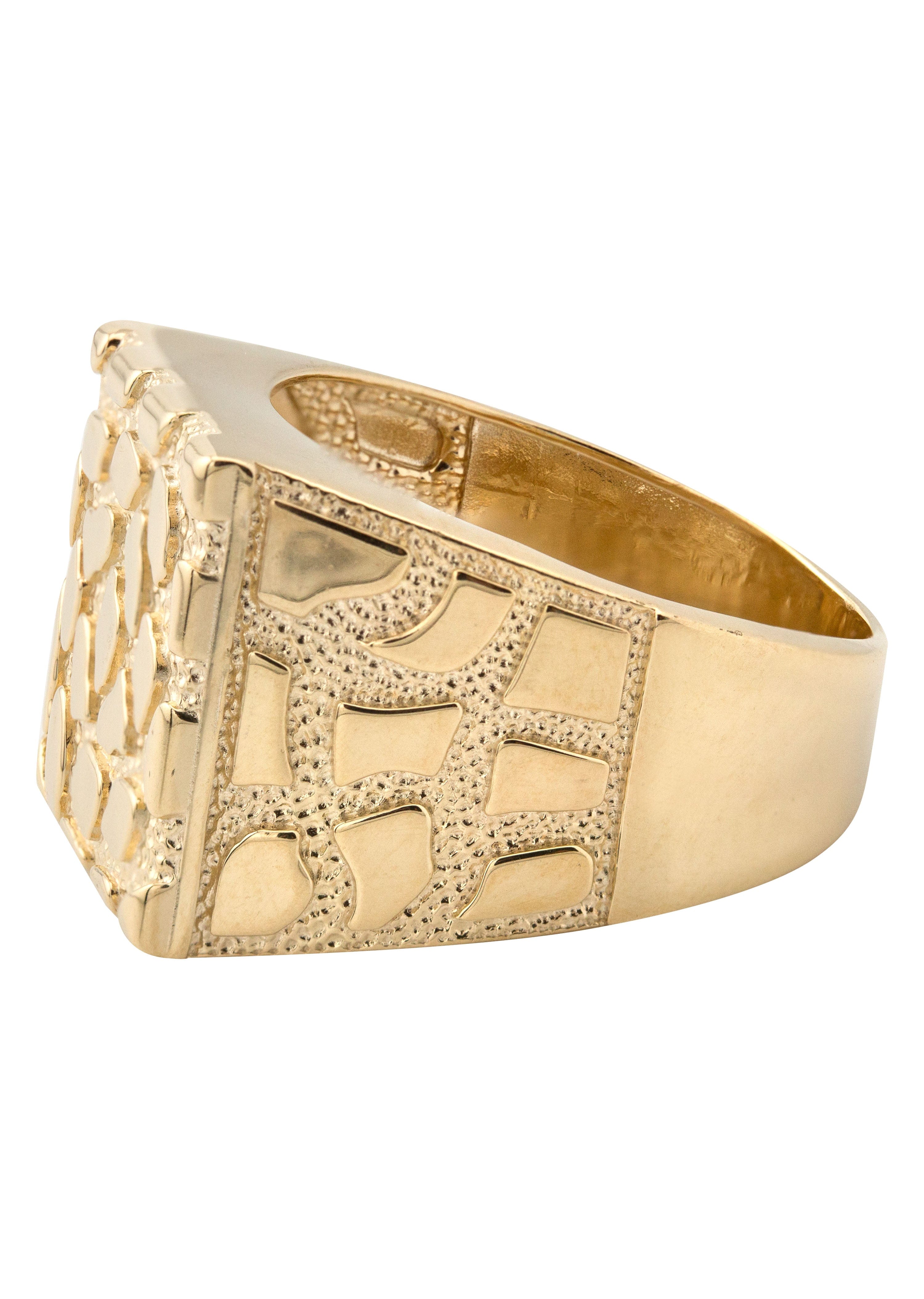 Manufacturer 1 10K Gold Nugget Ring For Men | 4 Grams