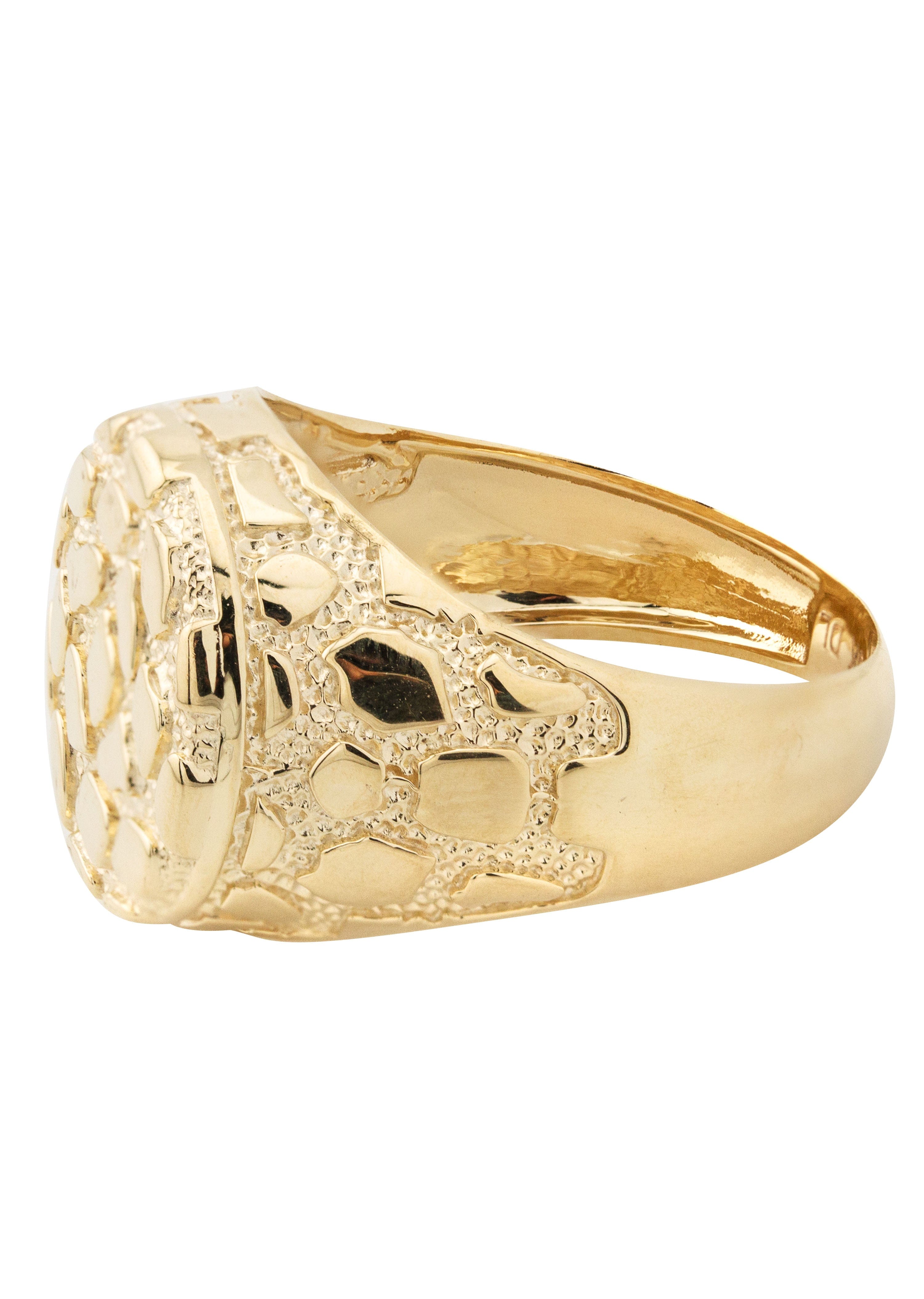 Manufacturer 1 10K Gold Nugget Ring For Men | 3 Grams