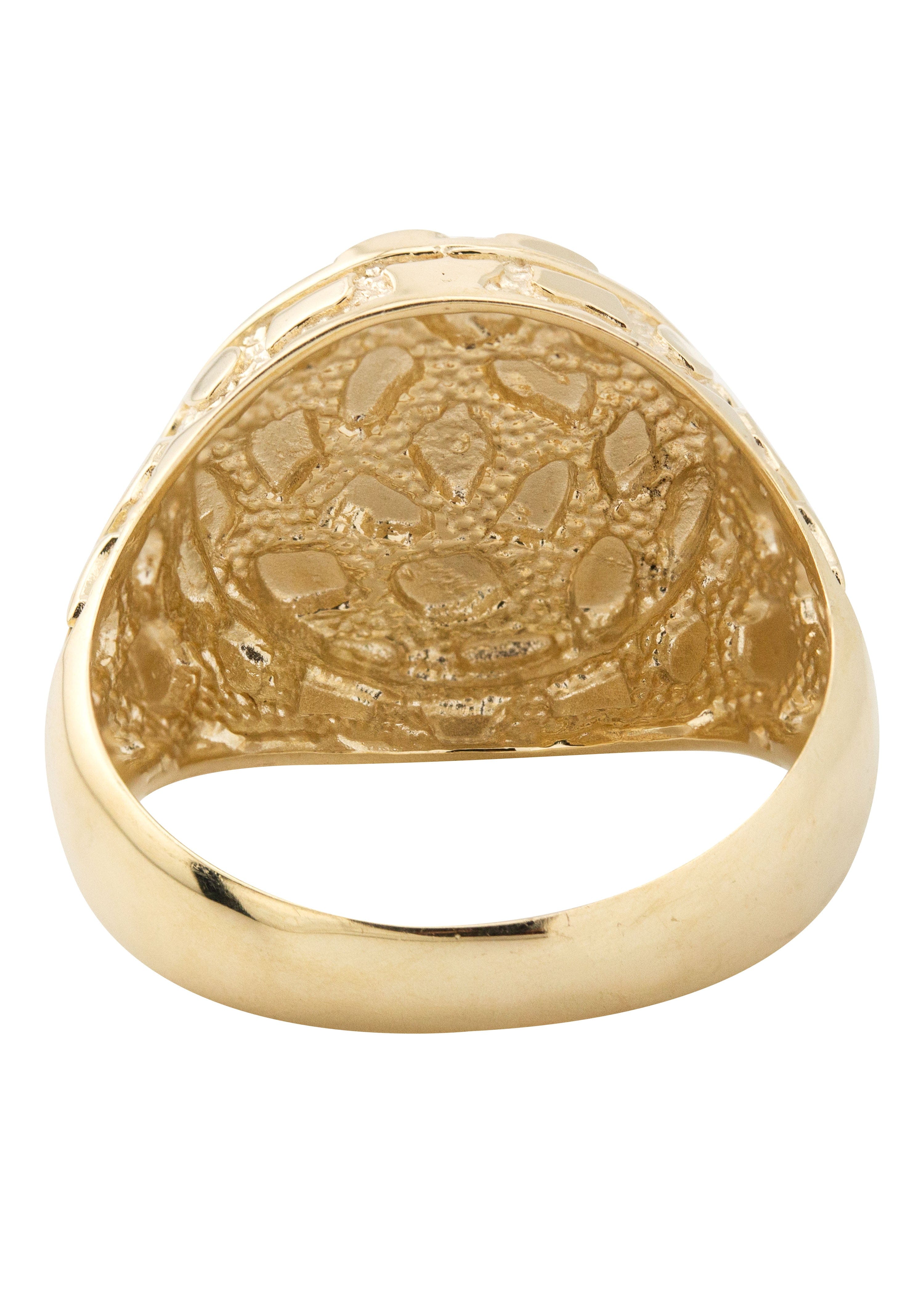 Manufacturer 1 10K Gold Nugget Ring For Men | 3 Grams