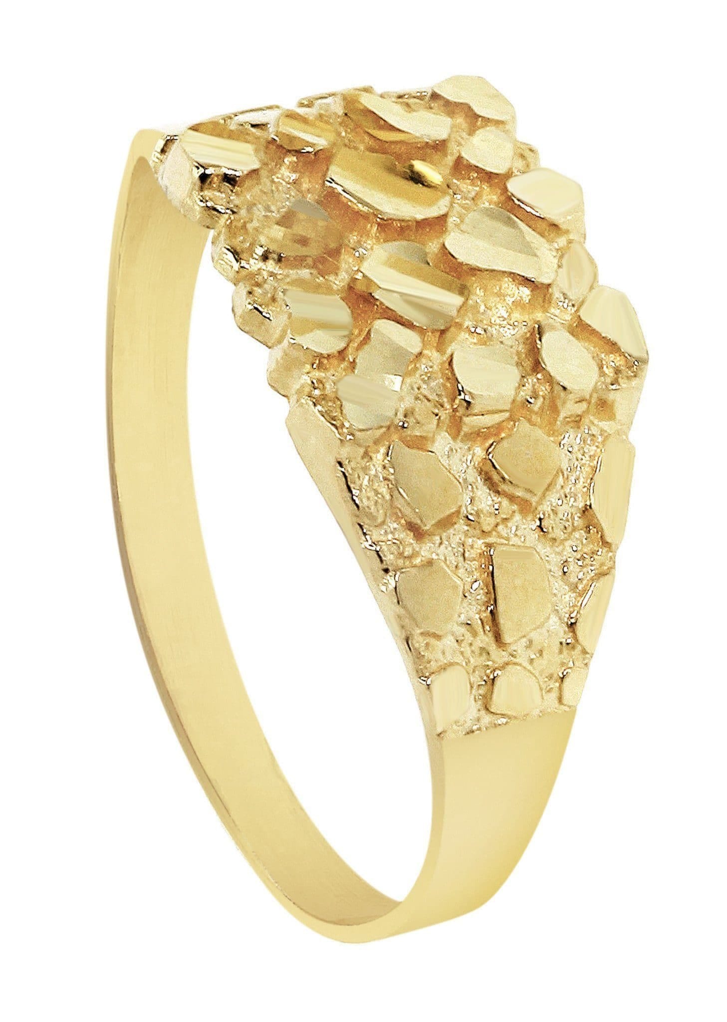 Manufacturer 3 Gold Nugget Ring - 10k Gold | 2.1 Grams