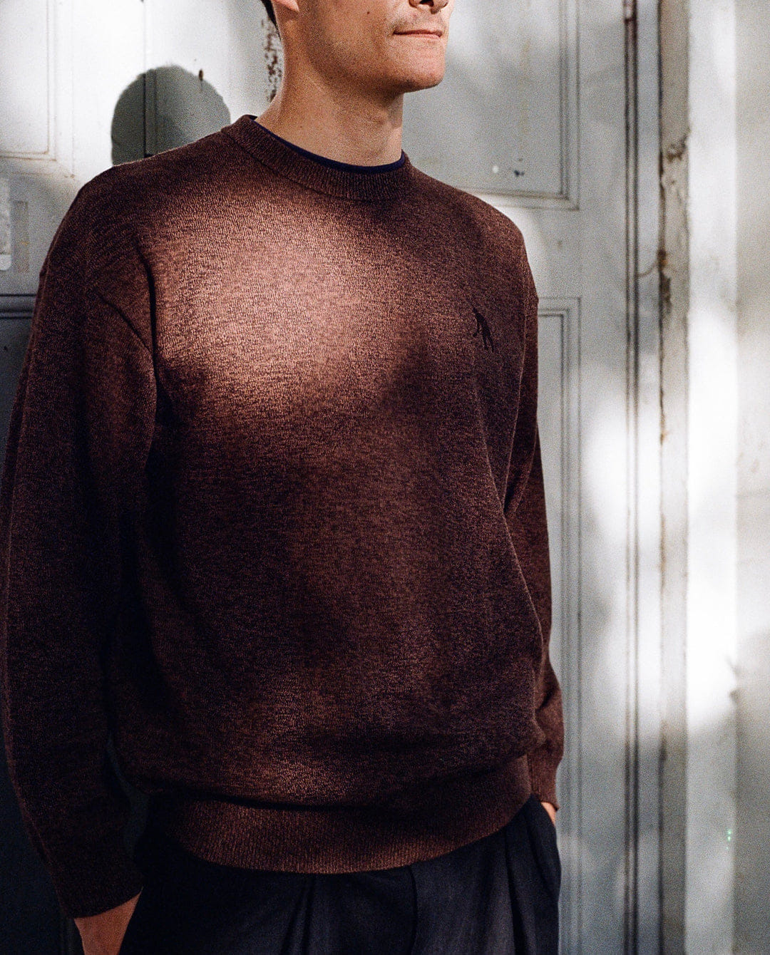 Passport - Heather Knit Sweater - Brown