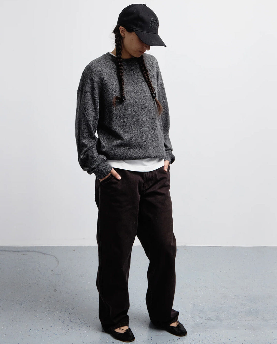 Passport - Heather Knit Sweater - Black