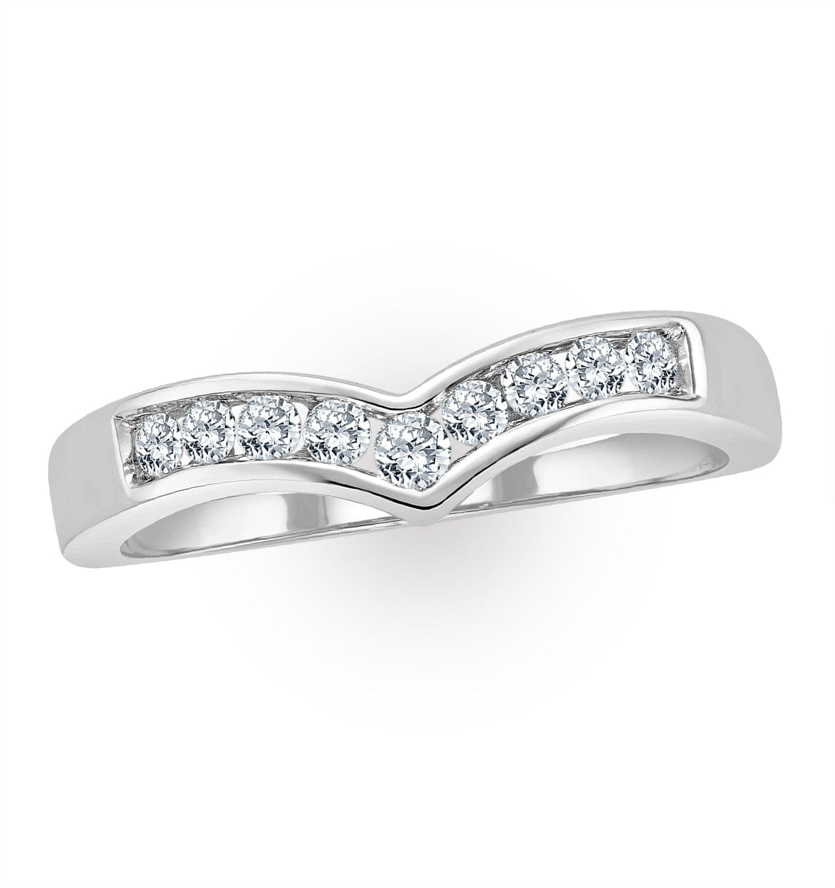 WISHBONE Lab Diamond Wishbone Ring 0.25ct H/Si in 9K White Gold