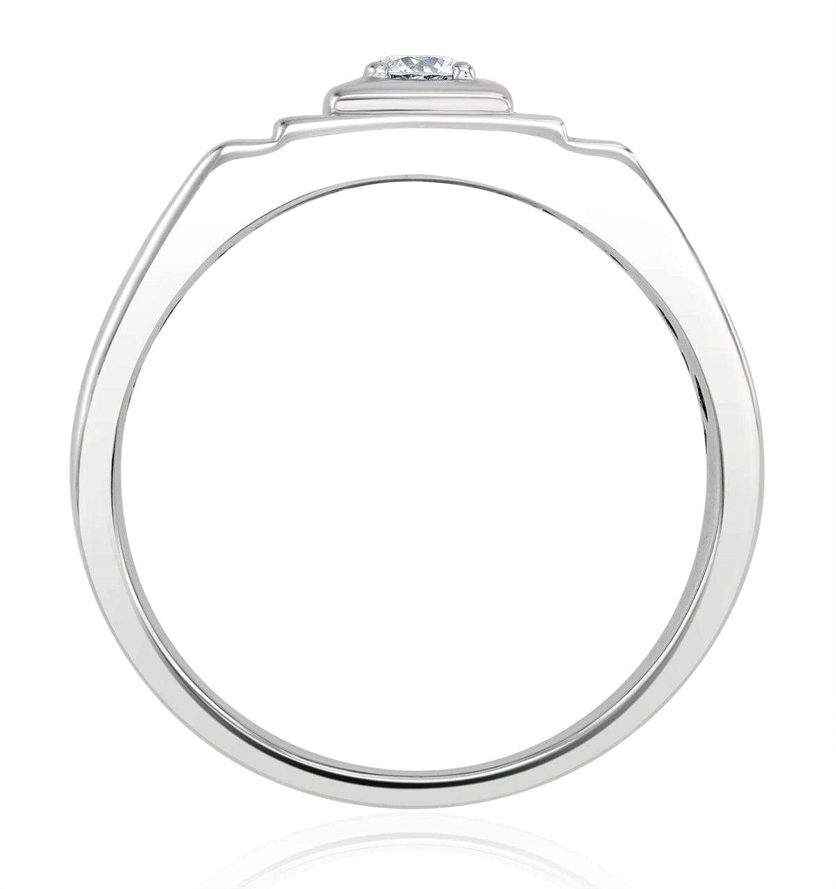 Diamond Mens 0.25ct Lab Diamond Design Ring in 925 Sterling Silver