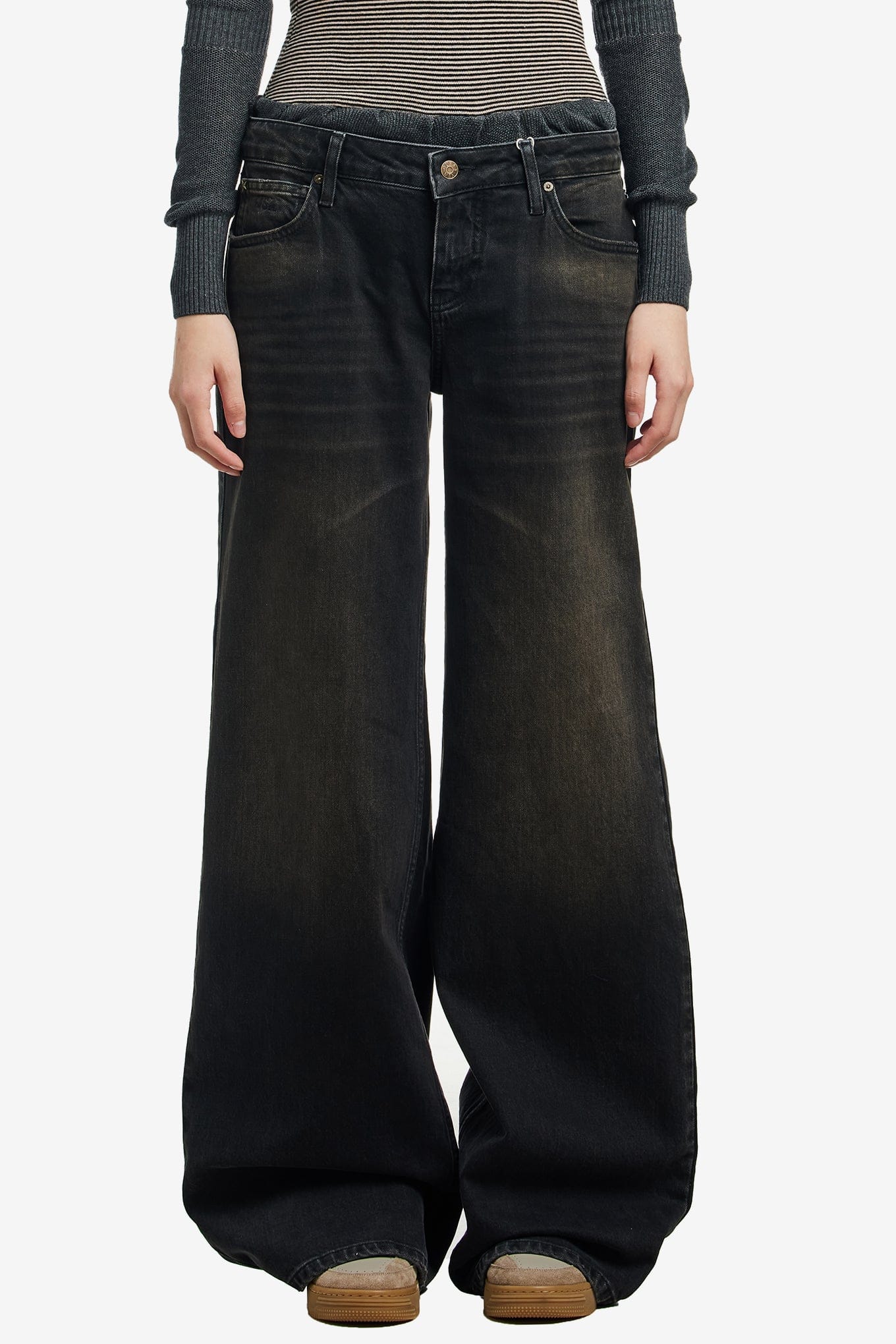 GUESS USA WIDE LEG DENIM PANT