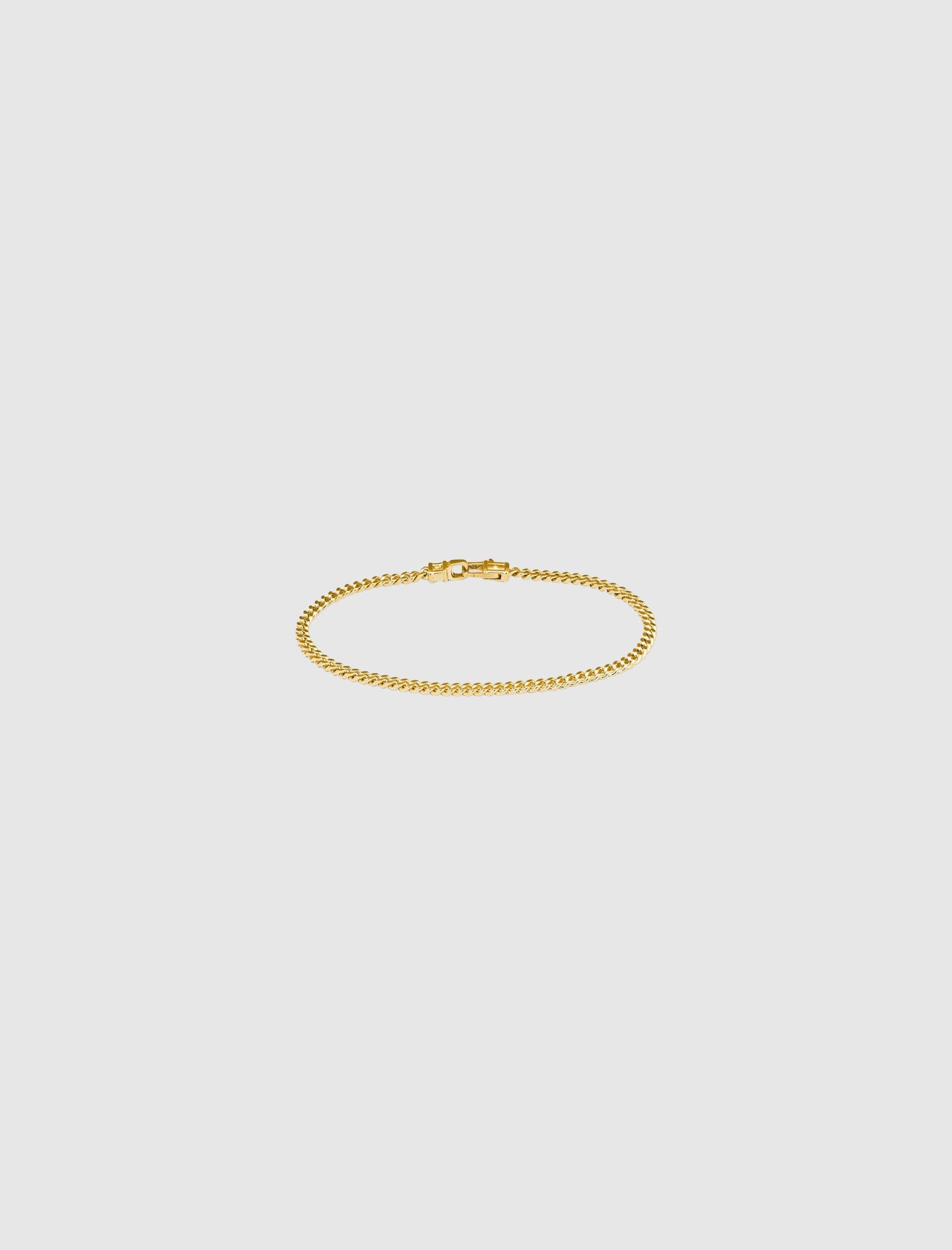 TOM WOOD CURB BRACELET M GOLD