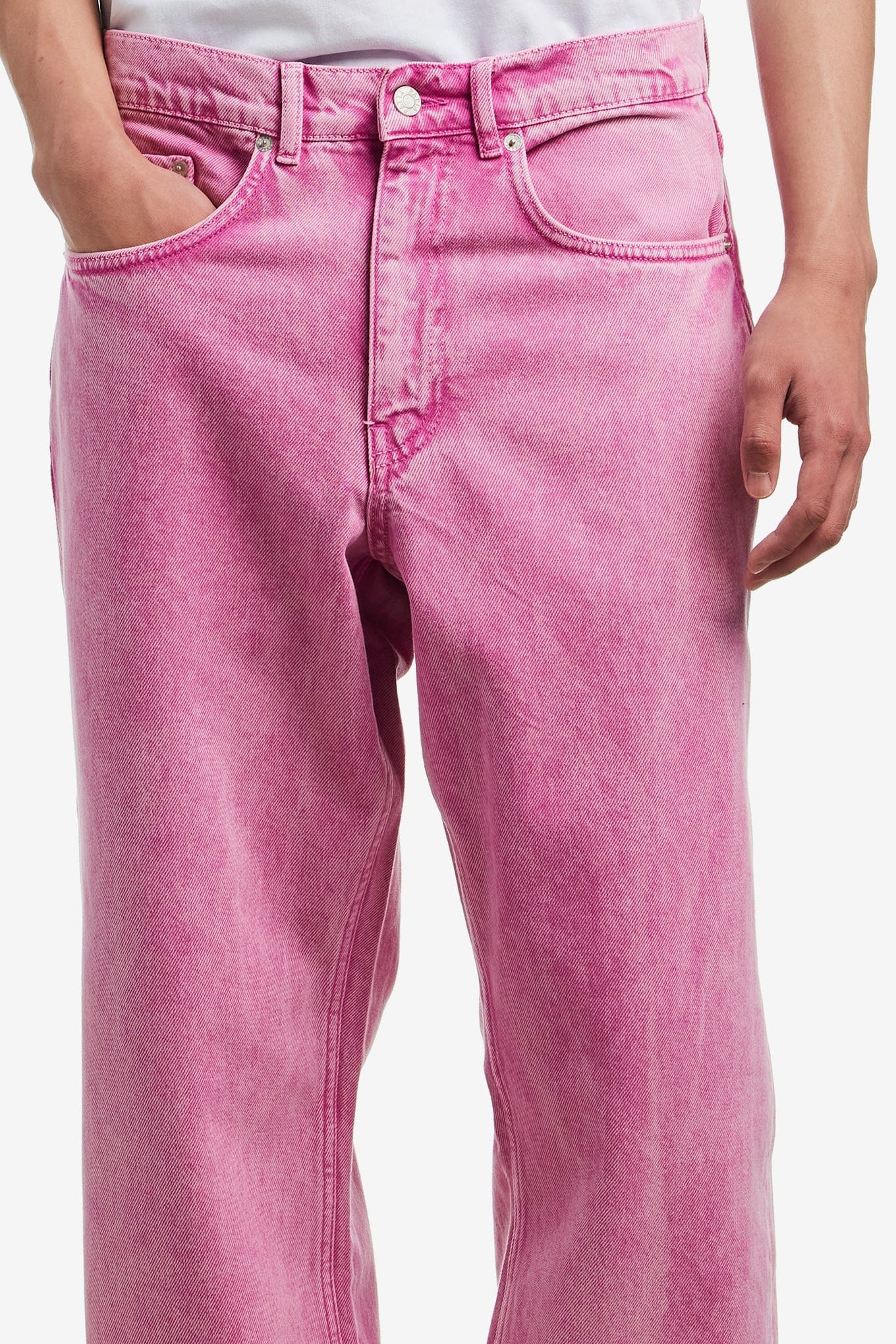 PATTA ACID WASH FUCHSIA PURPLE DENIM PANTS