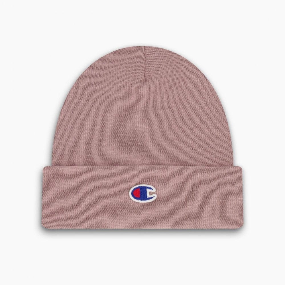 Champion C Logo Recycled Yarn Beanie Hat - Rose Dawn