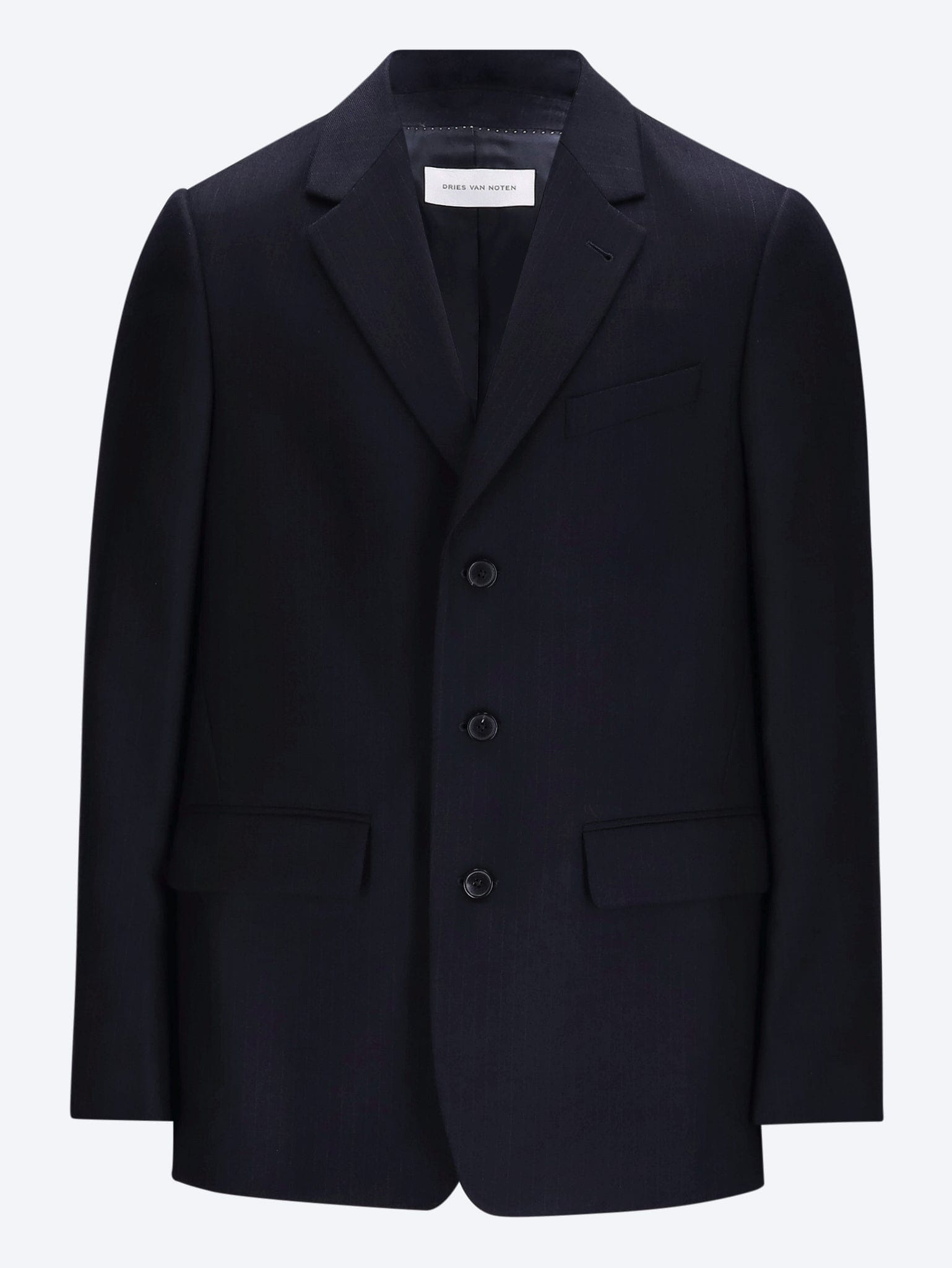 DRIES VAN NOTEN Three - button pinstripe wool blazer