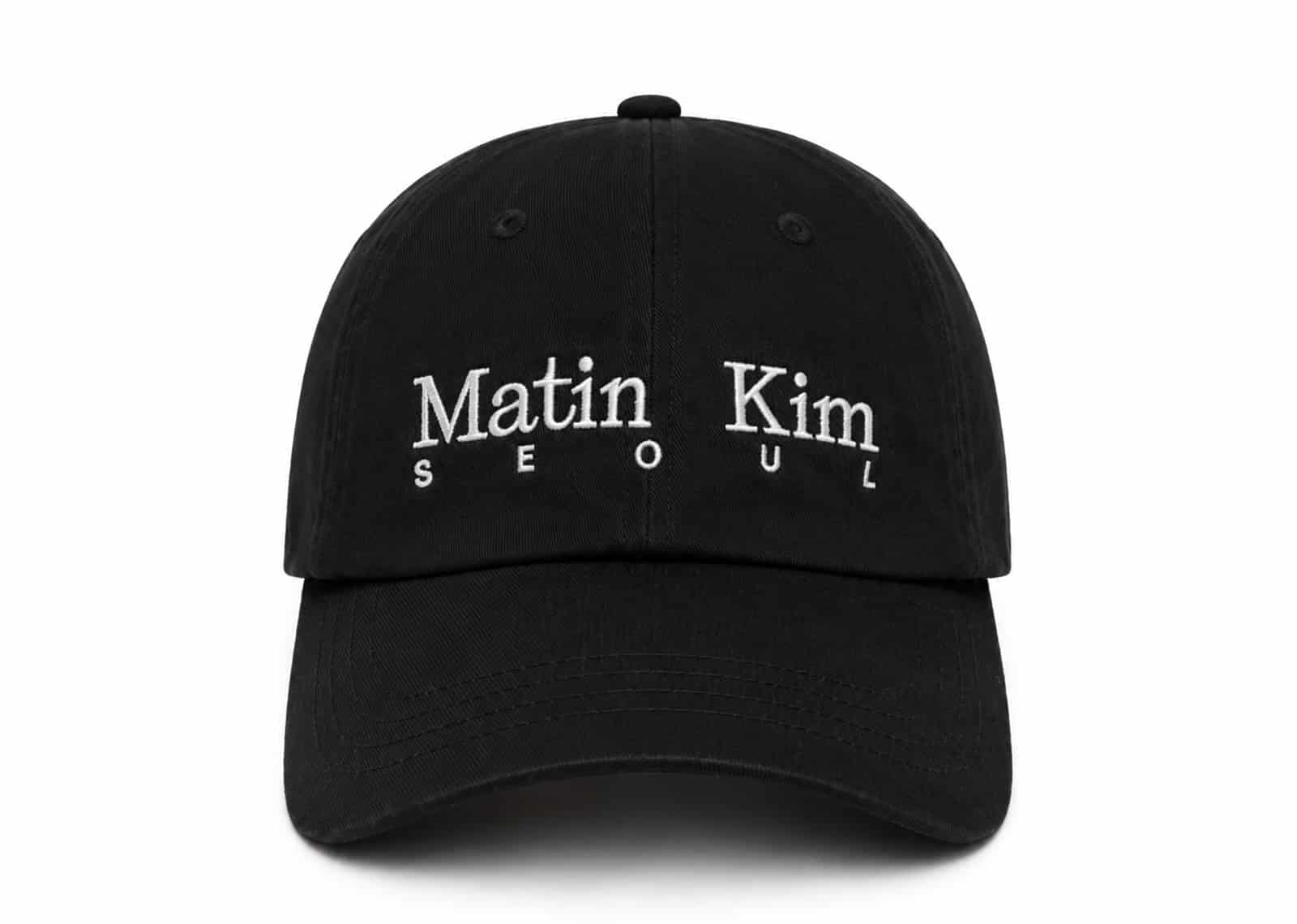 Matin Kim Seoul Logo Point Big Ball Cap Black HT401