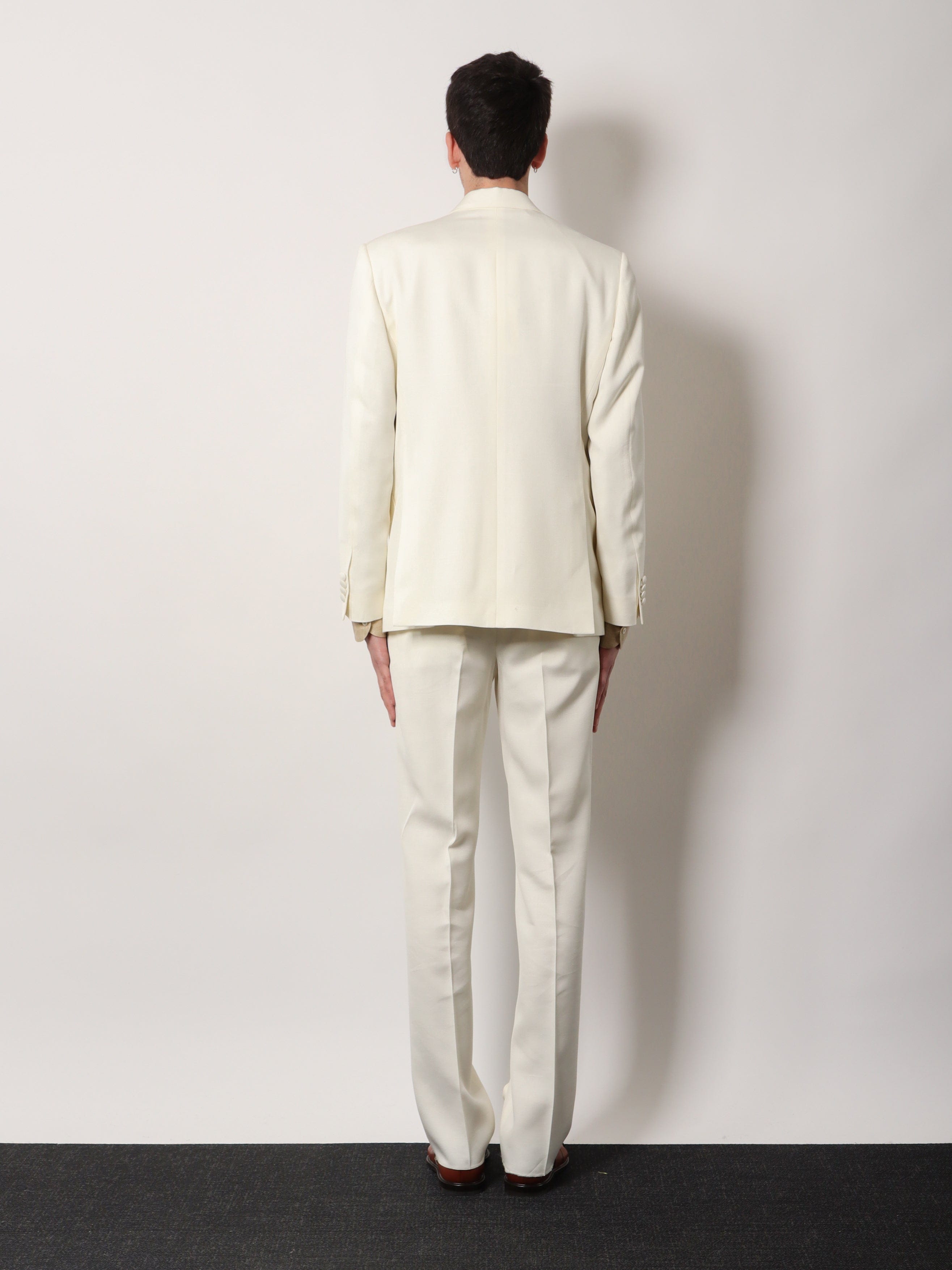 Lardini Double - breasted viscose and silk blazer