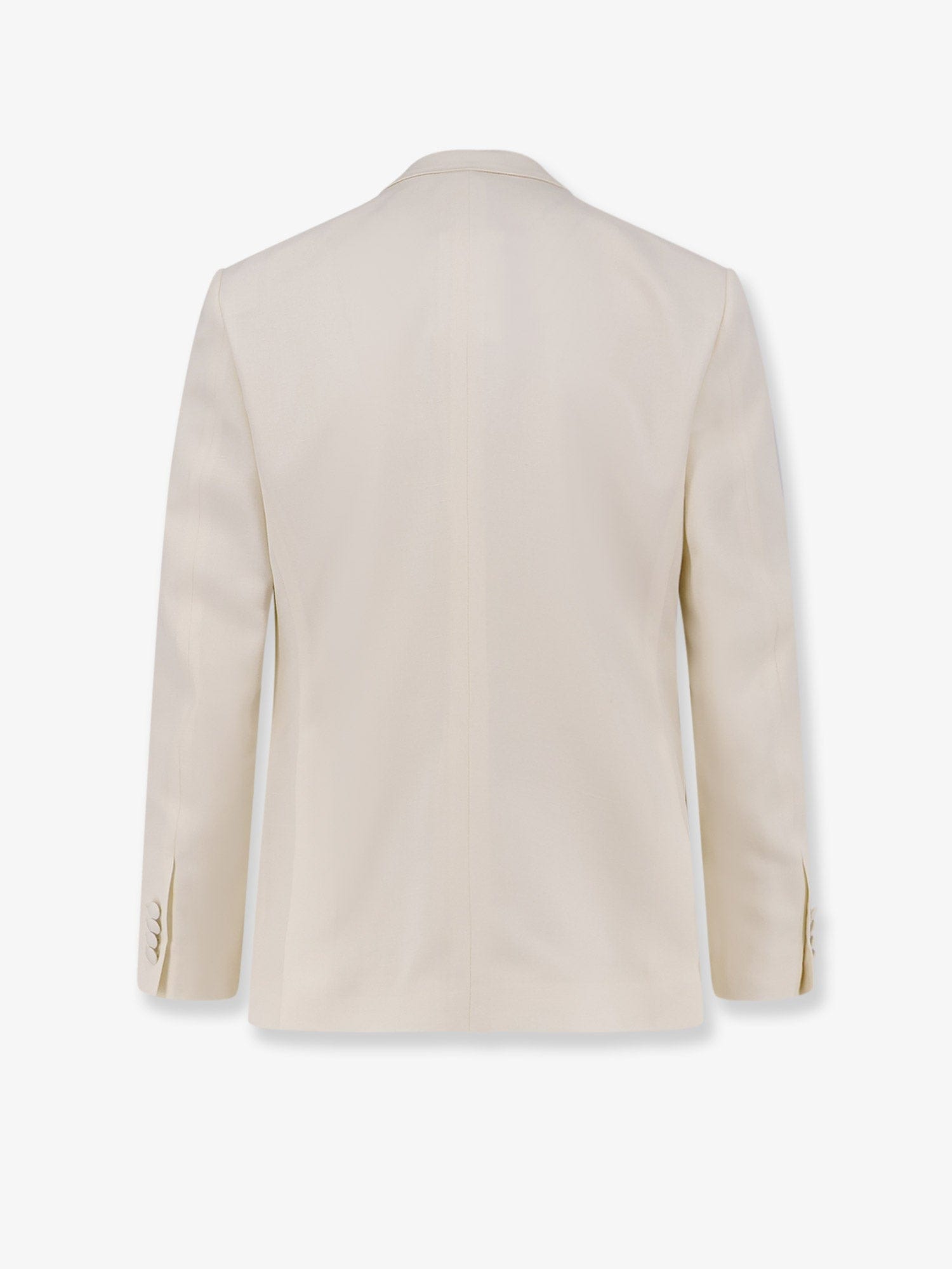 Lardini Double - breasted viscose and silk blazer