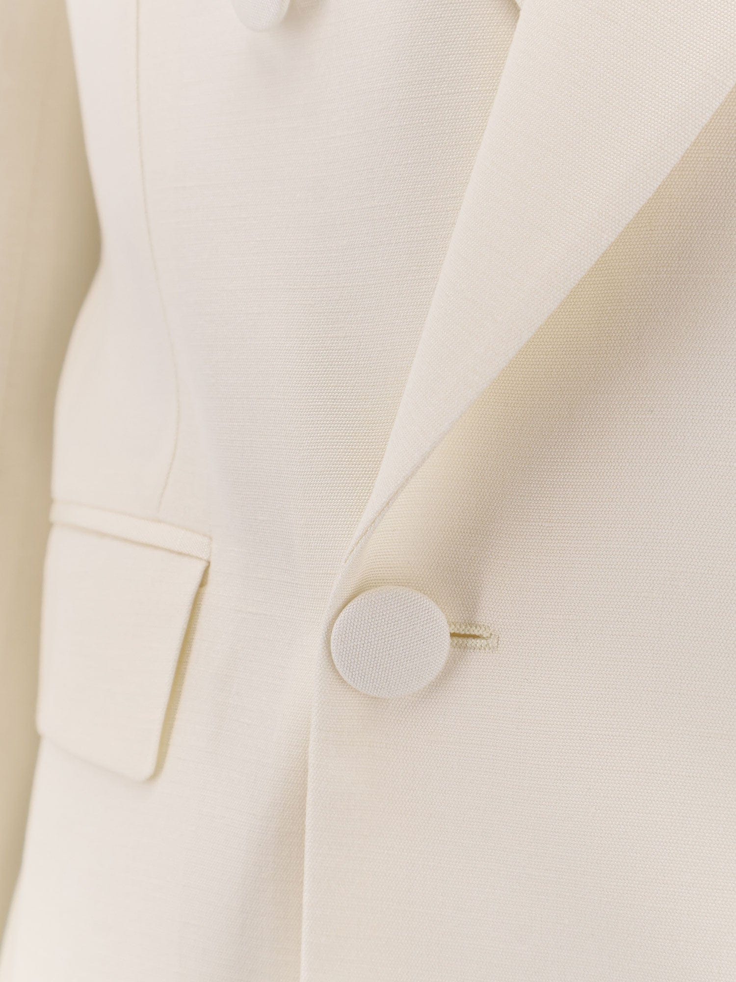 Lardini Double - breasted viscose and silk blazer