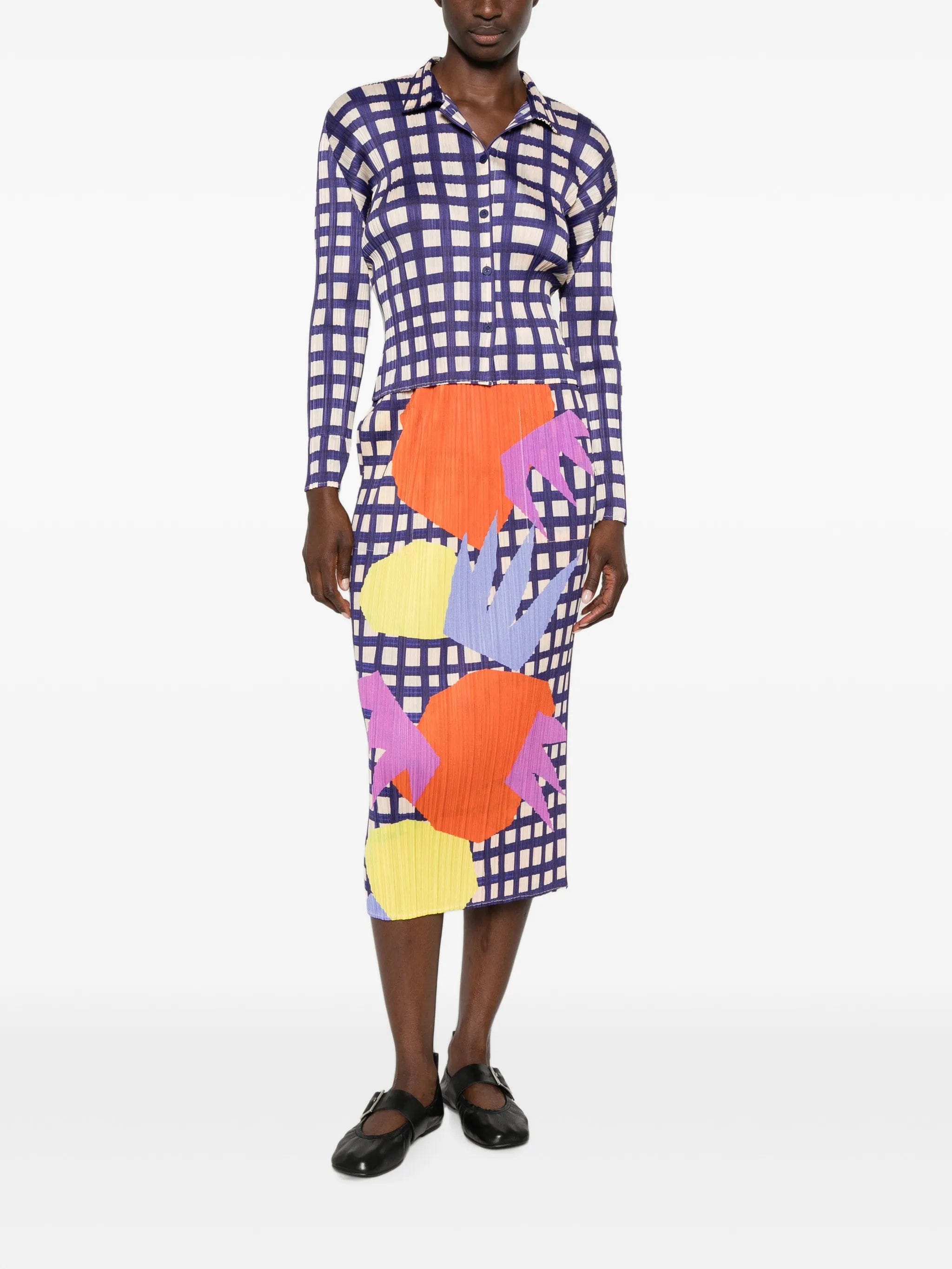 Pleats Please Issey Miyake Market midi skirt