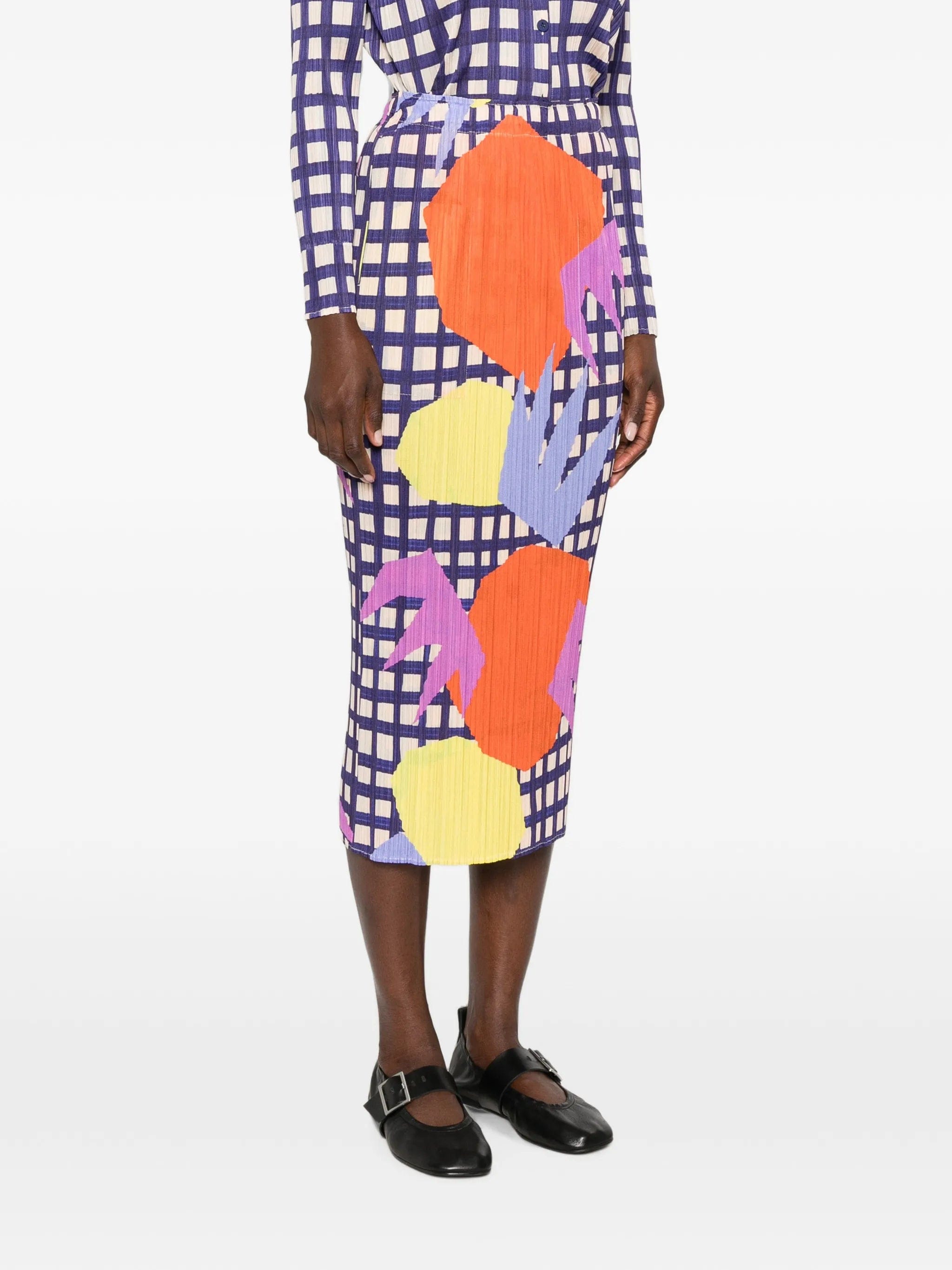 Pleats Please Issey Miyake Market midi skirt