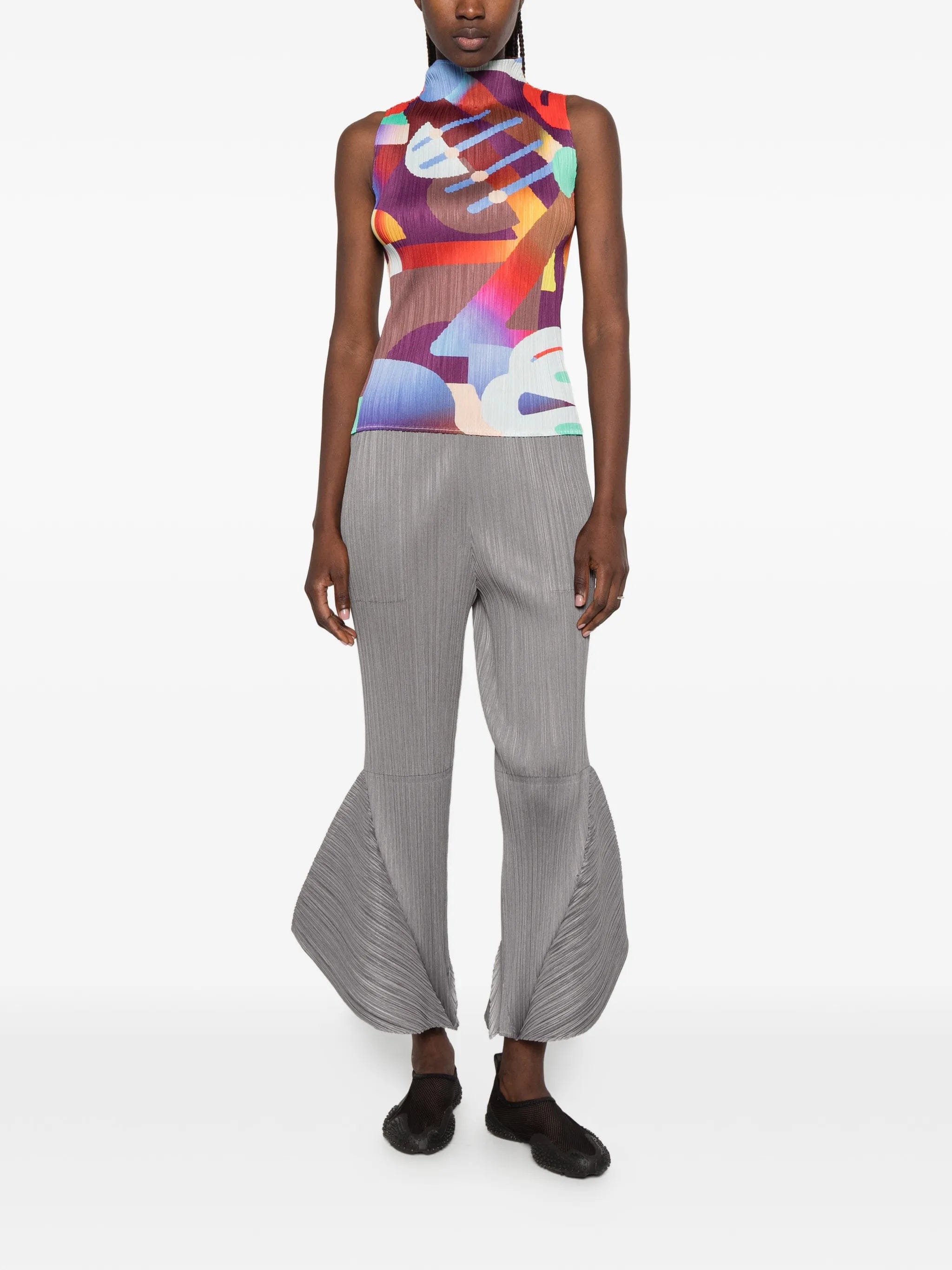 Pleats Please Issey Miyake Pleats Please abstract - print T - shirt