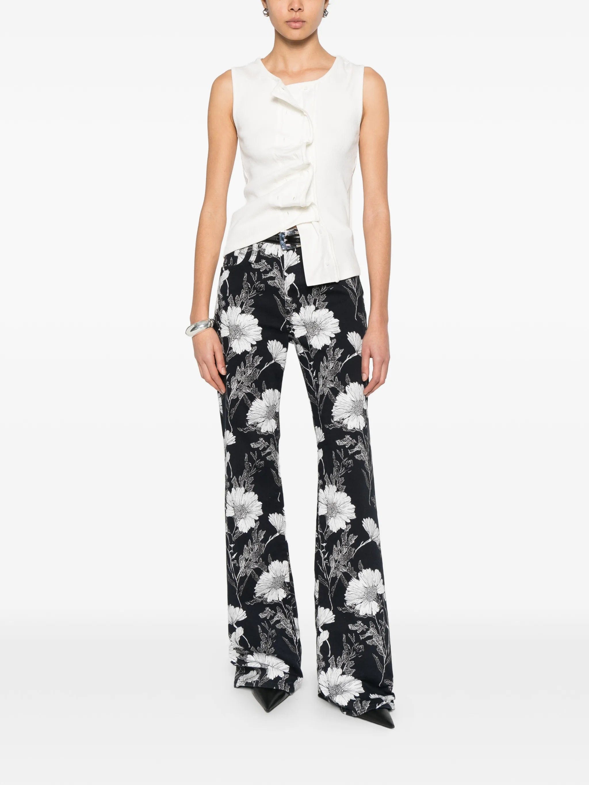 R13 Jane flower - print jeans