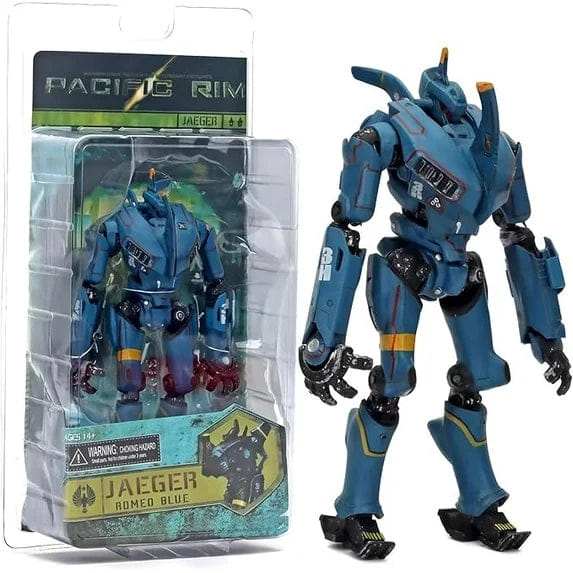 JAEGER Pacific Rim Romeo Blue Jaeger Action Figure – 7.16" PVC & ABS Collectible Mecha Model with Movable Joints