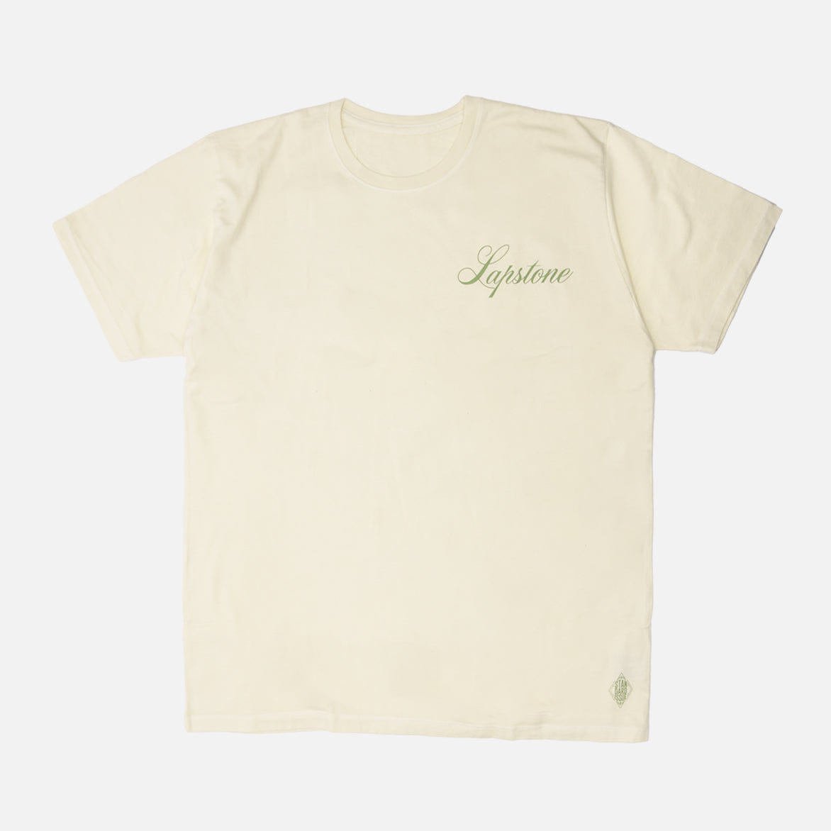 Lapstone & Hammer STANDARD ISSUE FOR LAPSTONE T-Shirt - CREAM / OLIVE