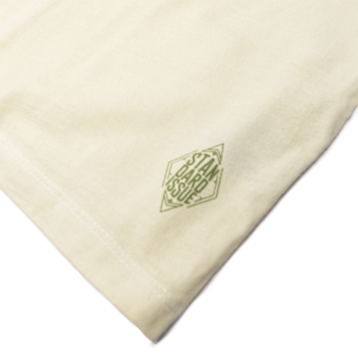 Lapstone & Hammer STANDARD ISSUE FOR LAPSTONE T-Shirt - CREAM / OLIVE
