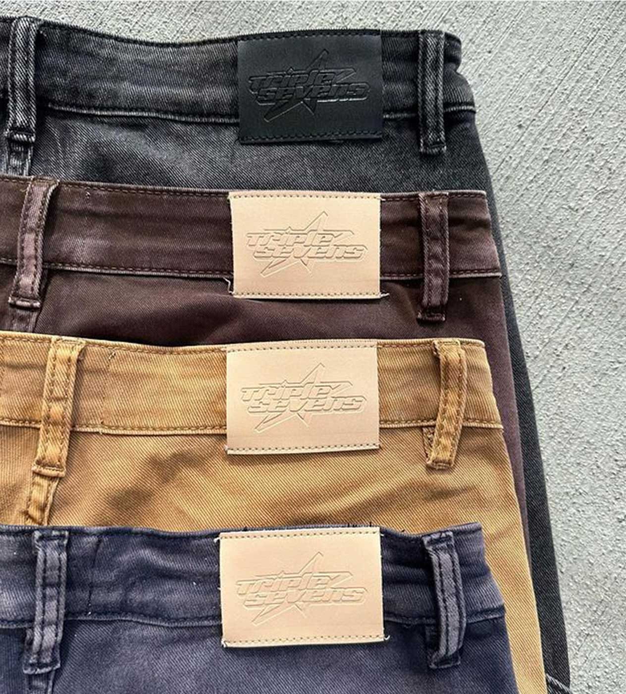 Triple Sevens Flared Denim Navy