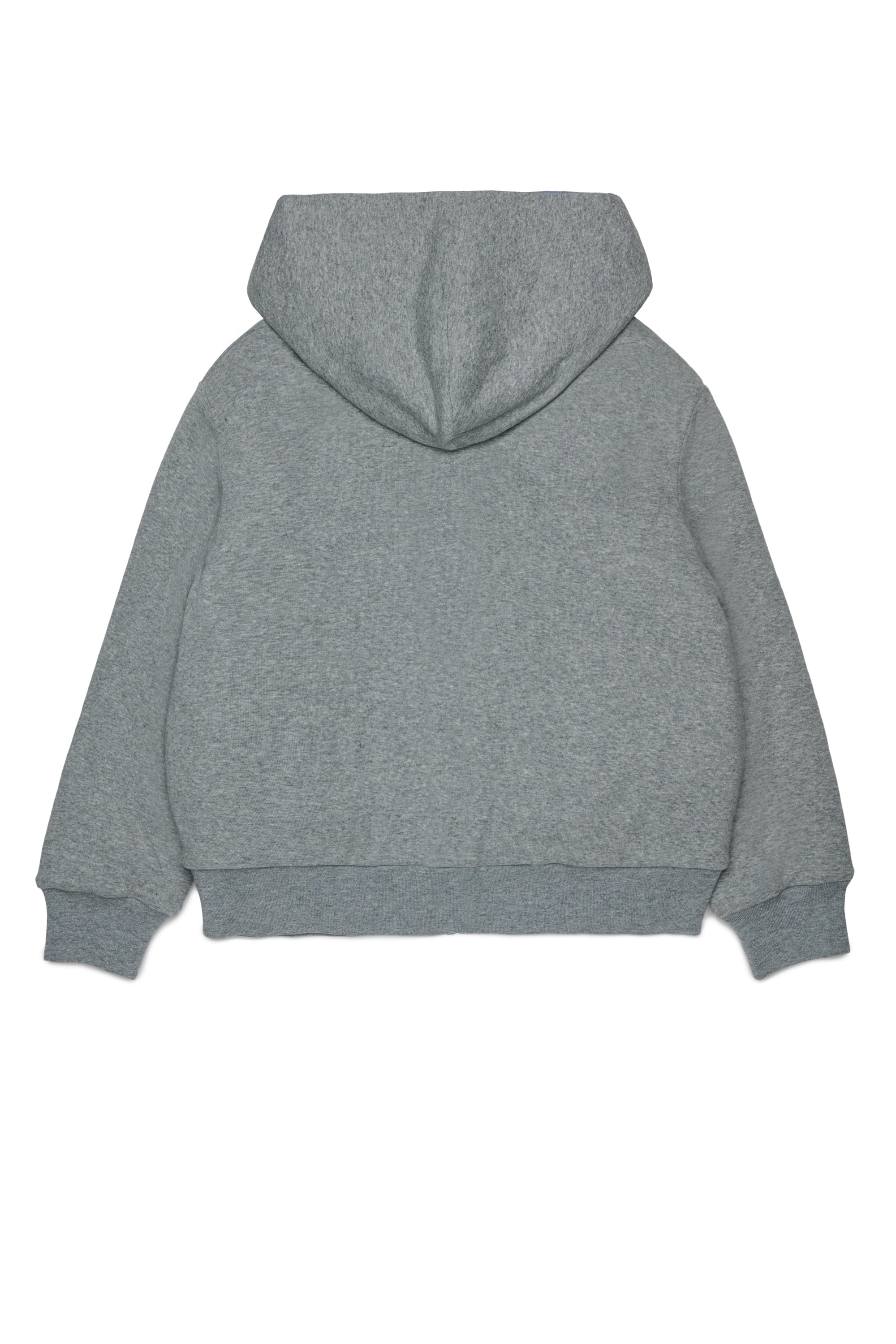 N21 FELPA CON ZIP IMBOTTITA CON INTERNO A CONTRASTO