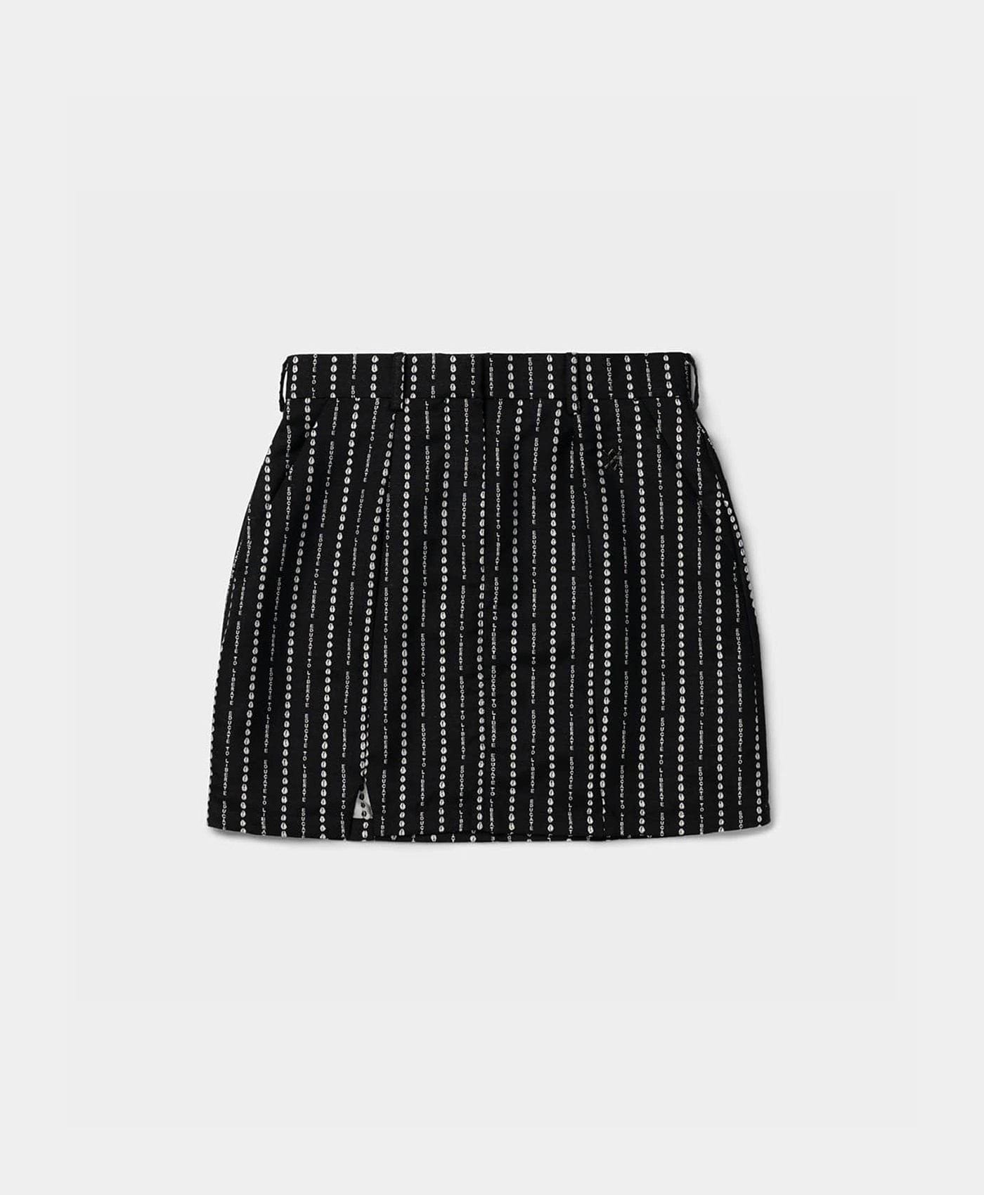 Daily Paper Black Pinstripe Morowa Skirt
