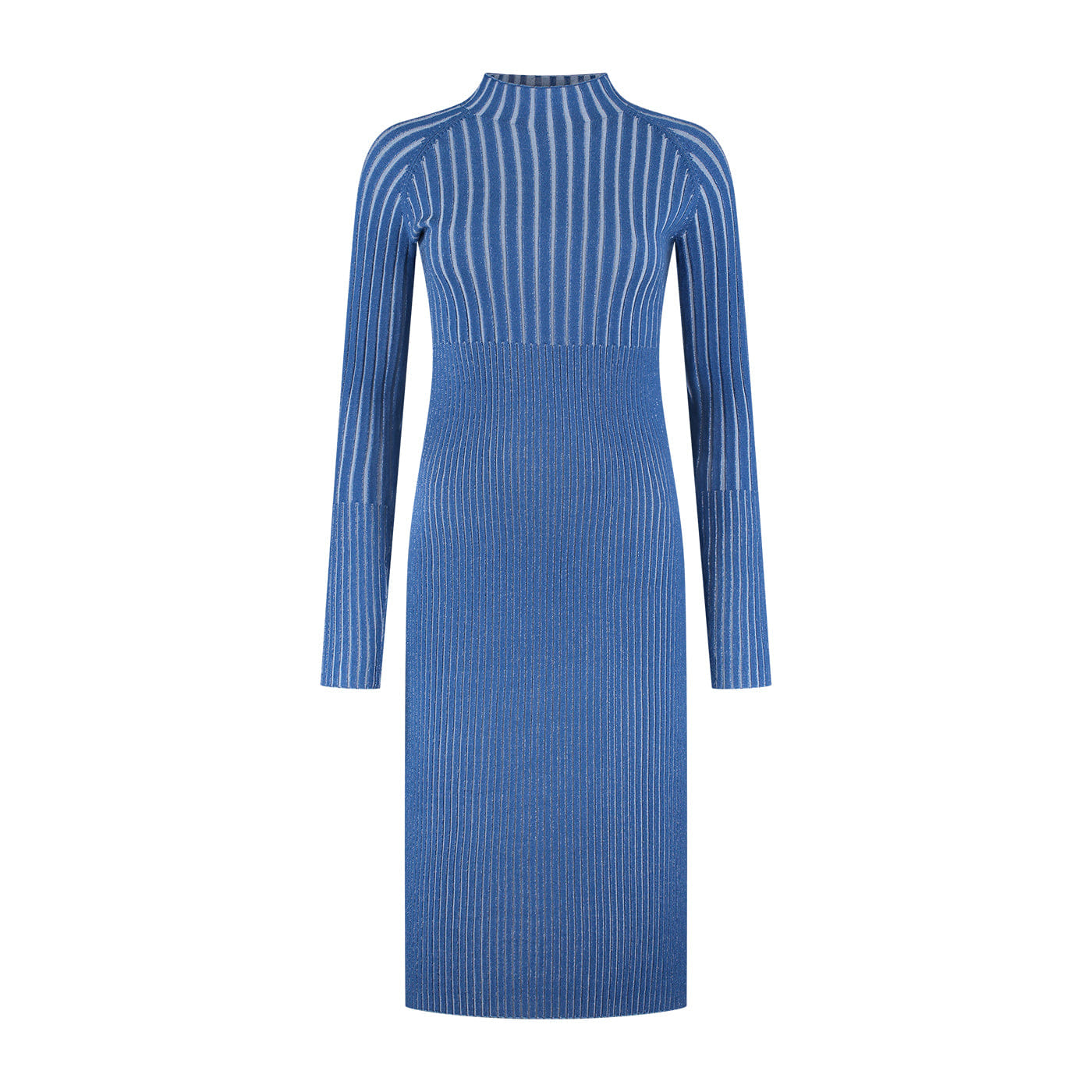 Blue Dias Knit Sweater Dress