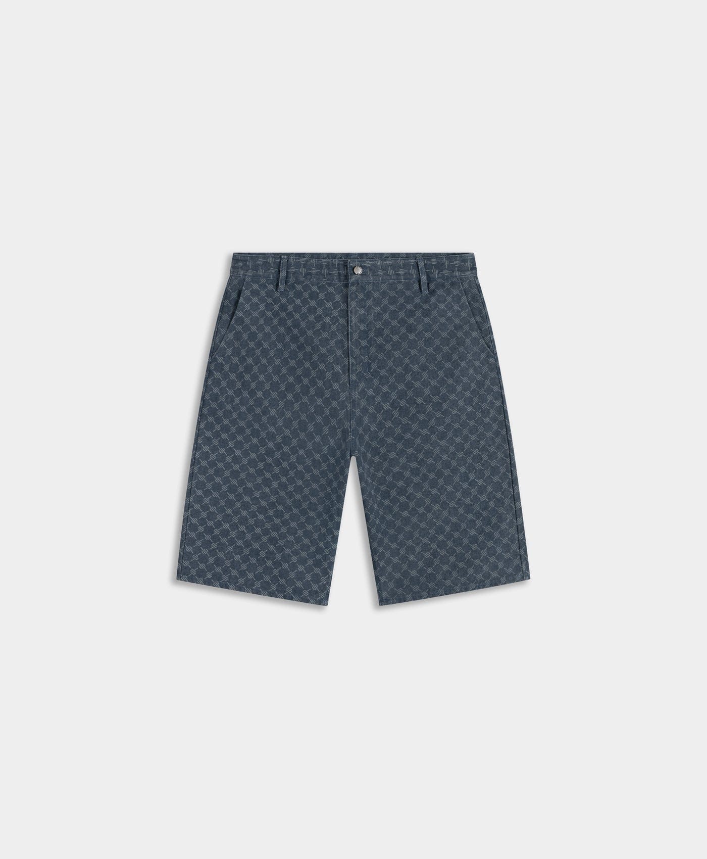 Monogram Blue Wing Teal Washed Monogram Woven Shorts