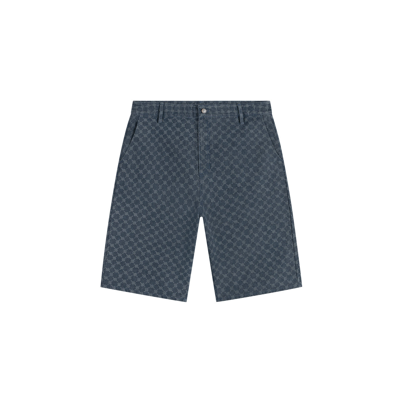 Monogram Blue Wing Teal Washed Monogram Woven Shorts