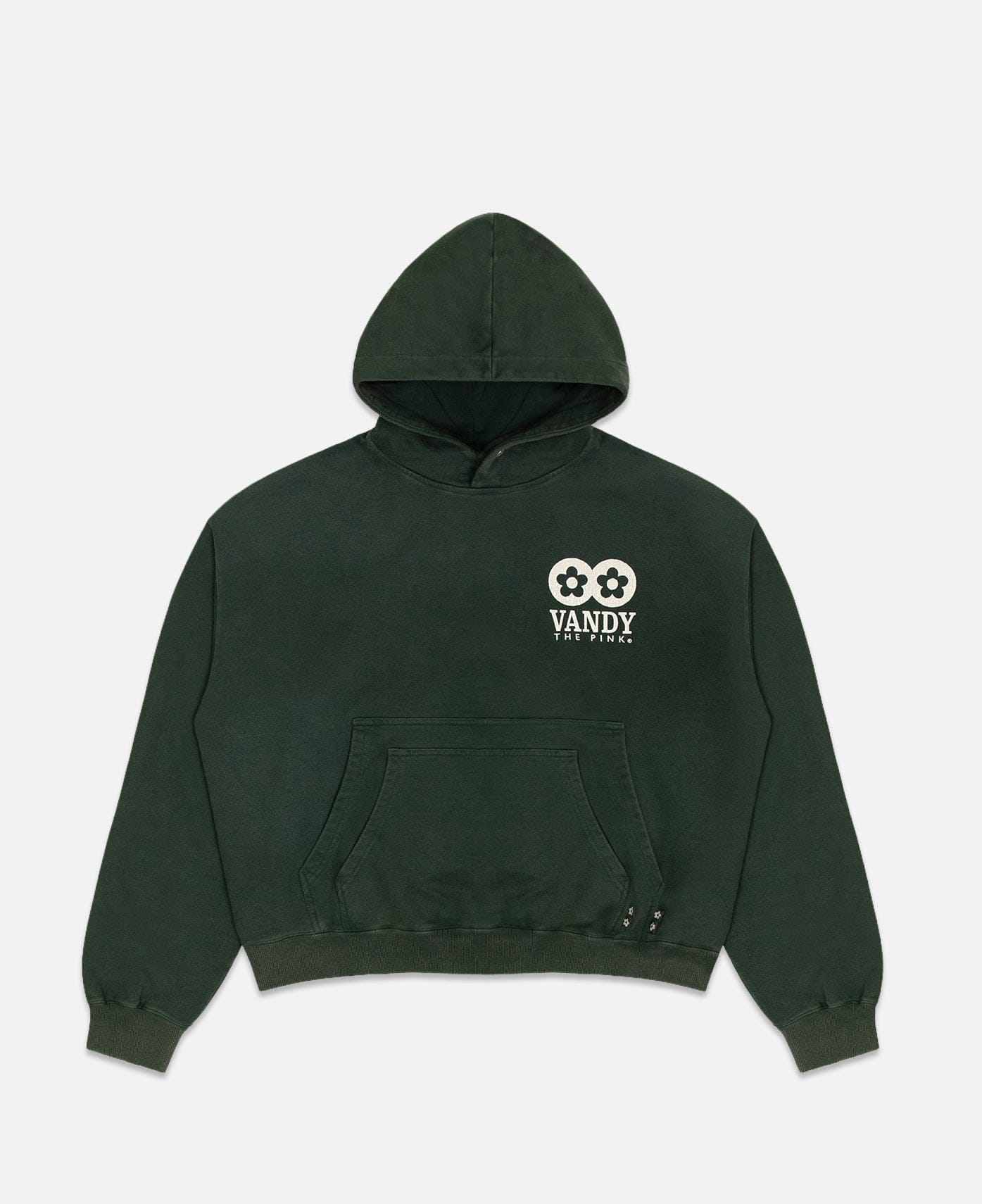 Vandy The Pink Cracked Flower Logo Hoodie (Green)