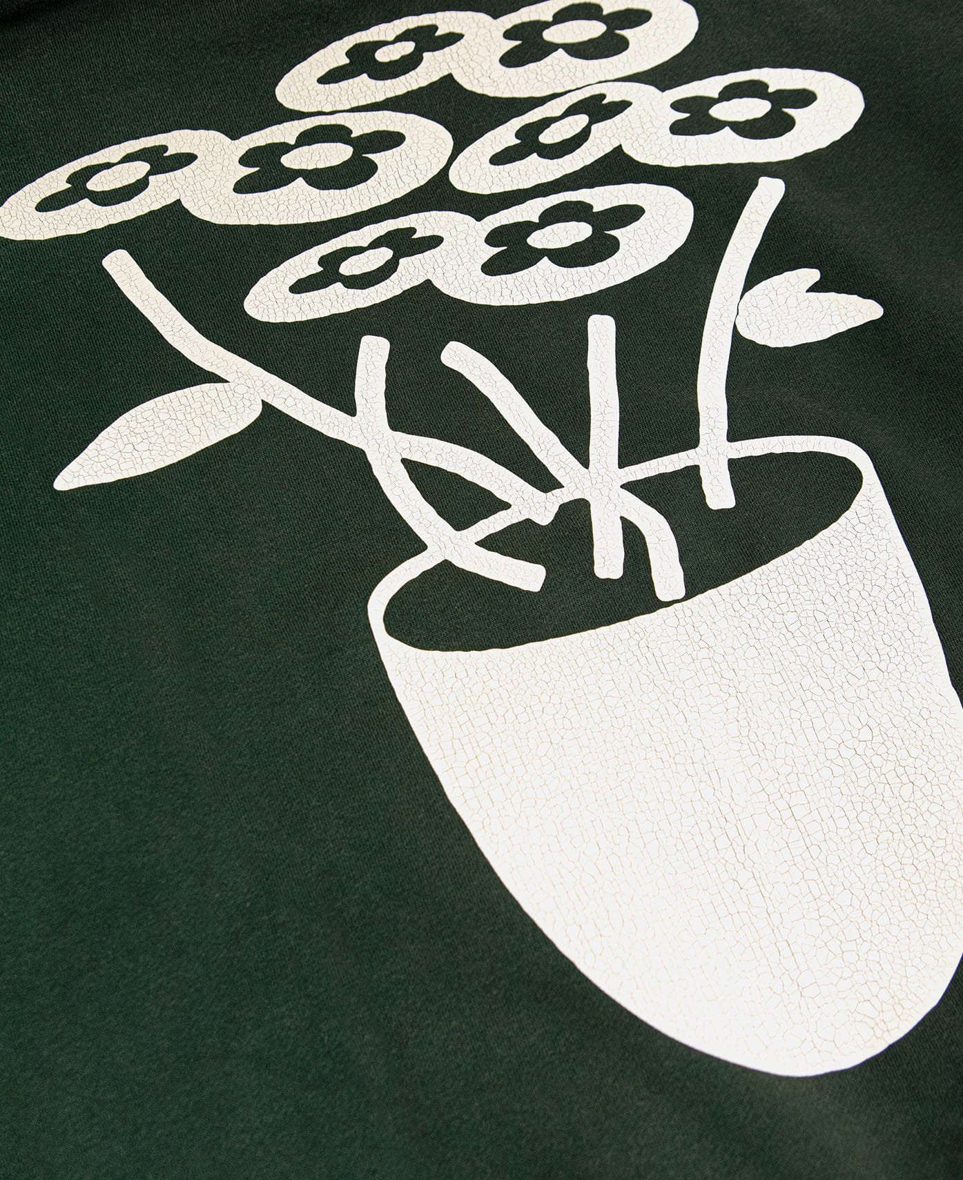 Vandy The Pink Cracked Flower Logo Hoodie (Green)
