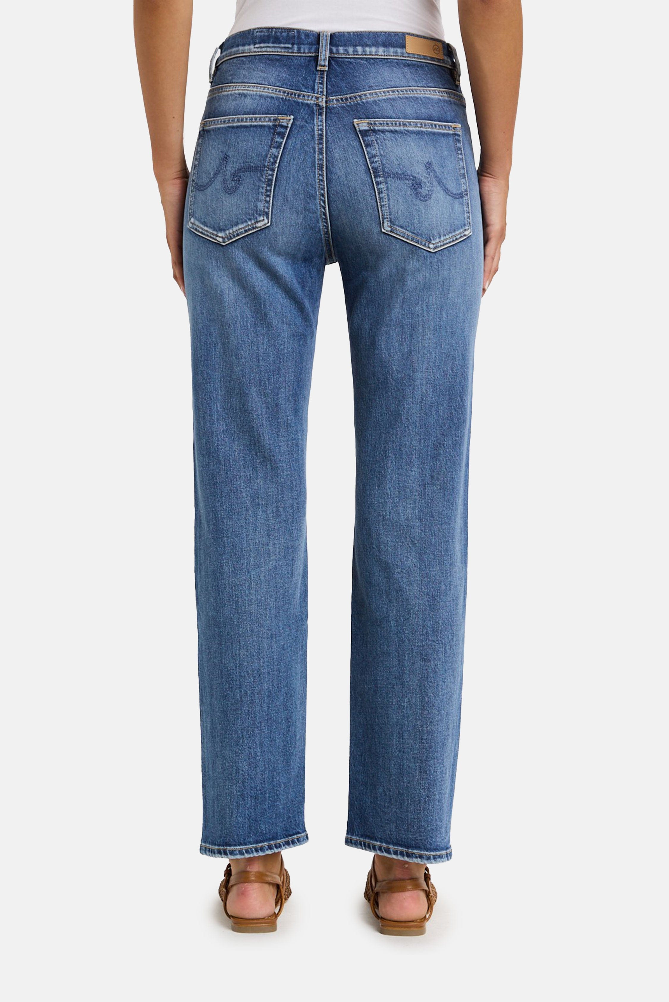 AG DENIM BRINLEY MID - RISE STRAIGHT