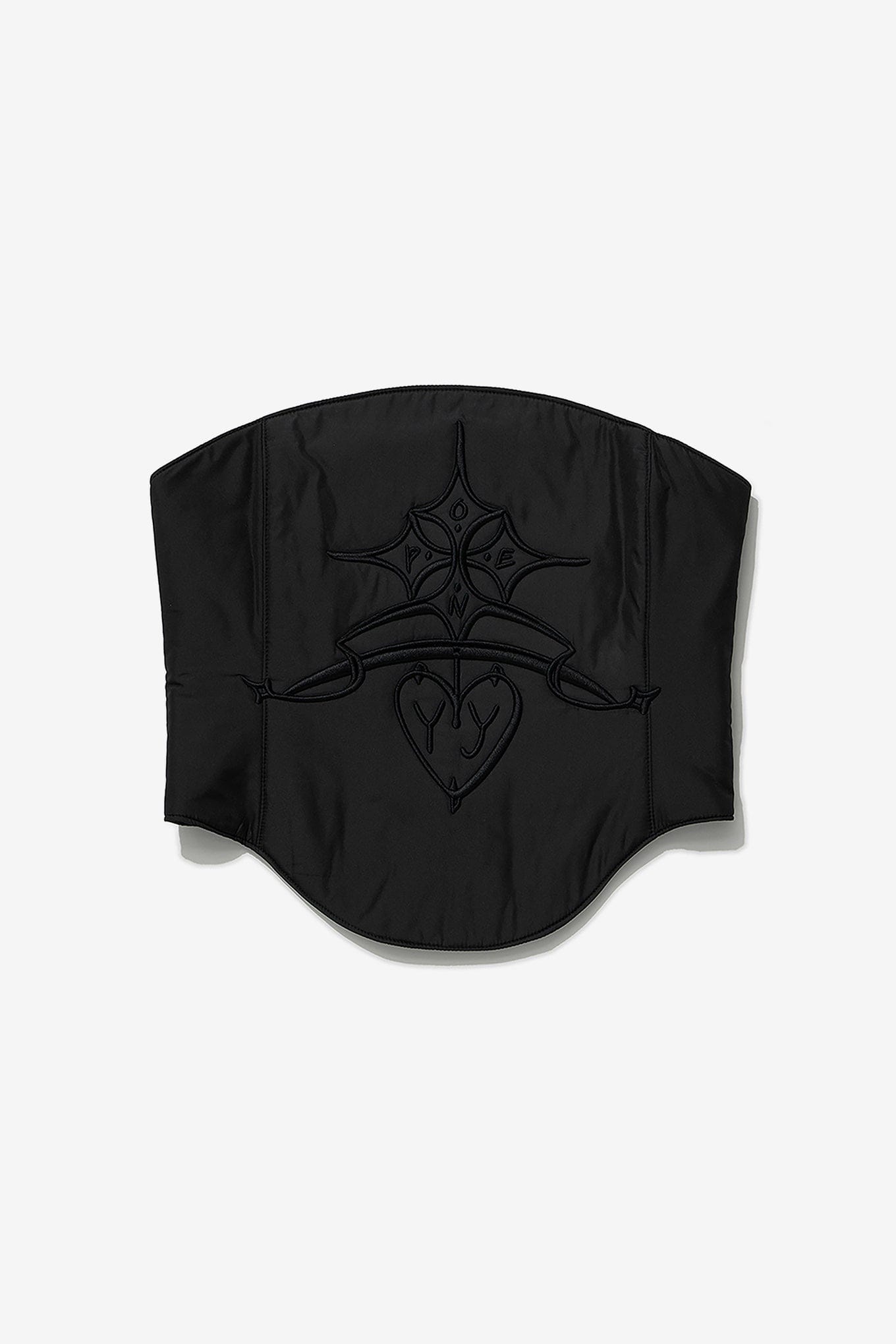 OPEN YY PADDED EMBLEM BUSTIER