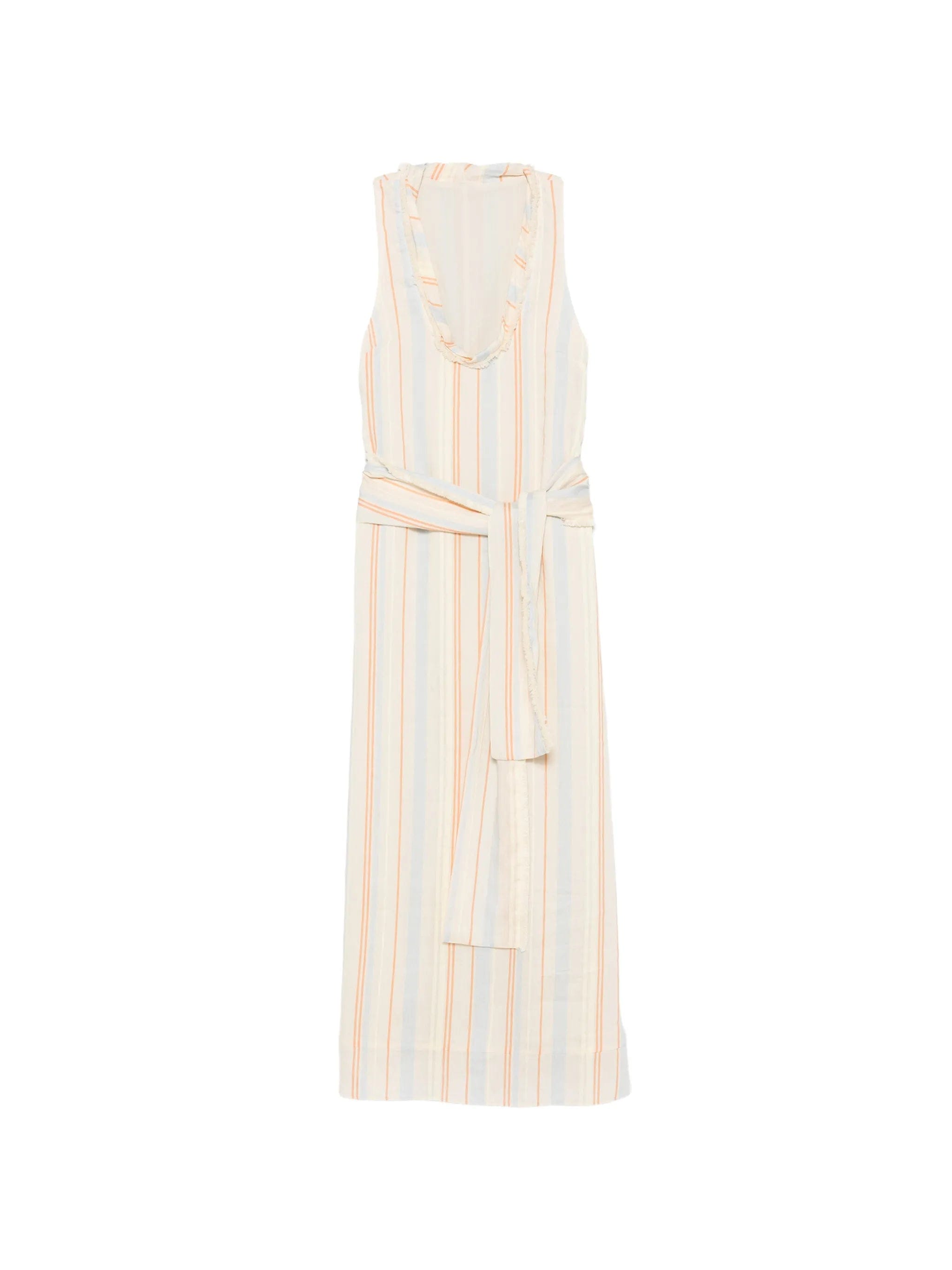 SIR. Pernille striped scoop - neck dress