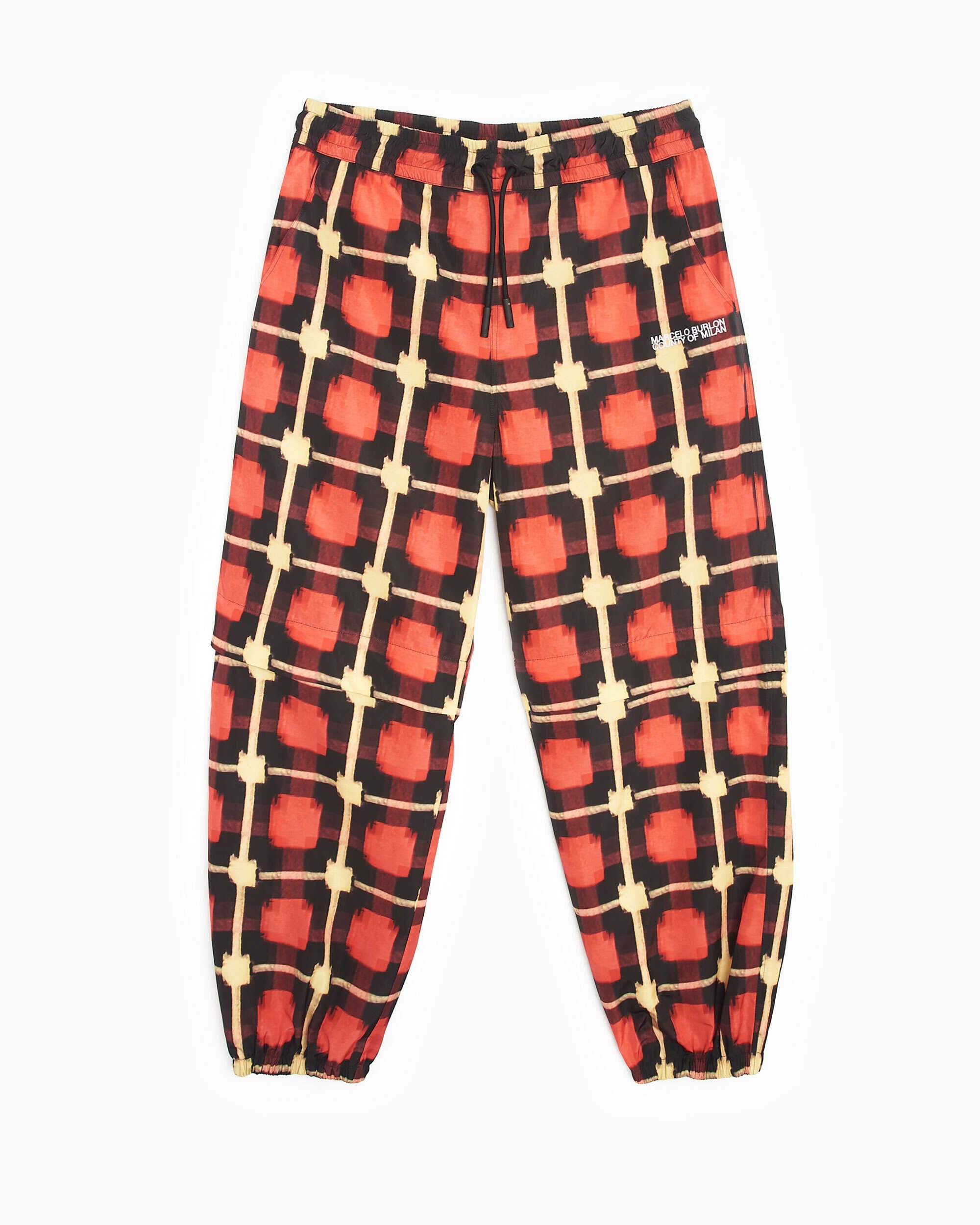 Marcelo Burlon Pantalones Marcelo Burlon Logo Check Nylon Men's Jogger Pants para hombre