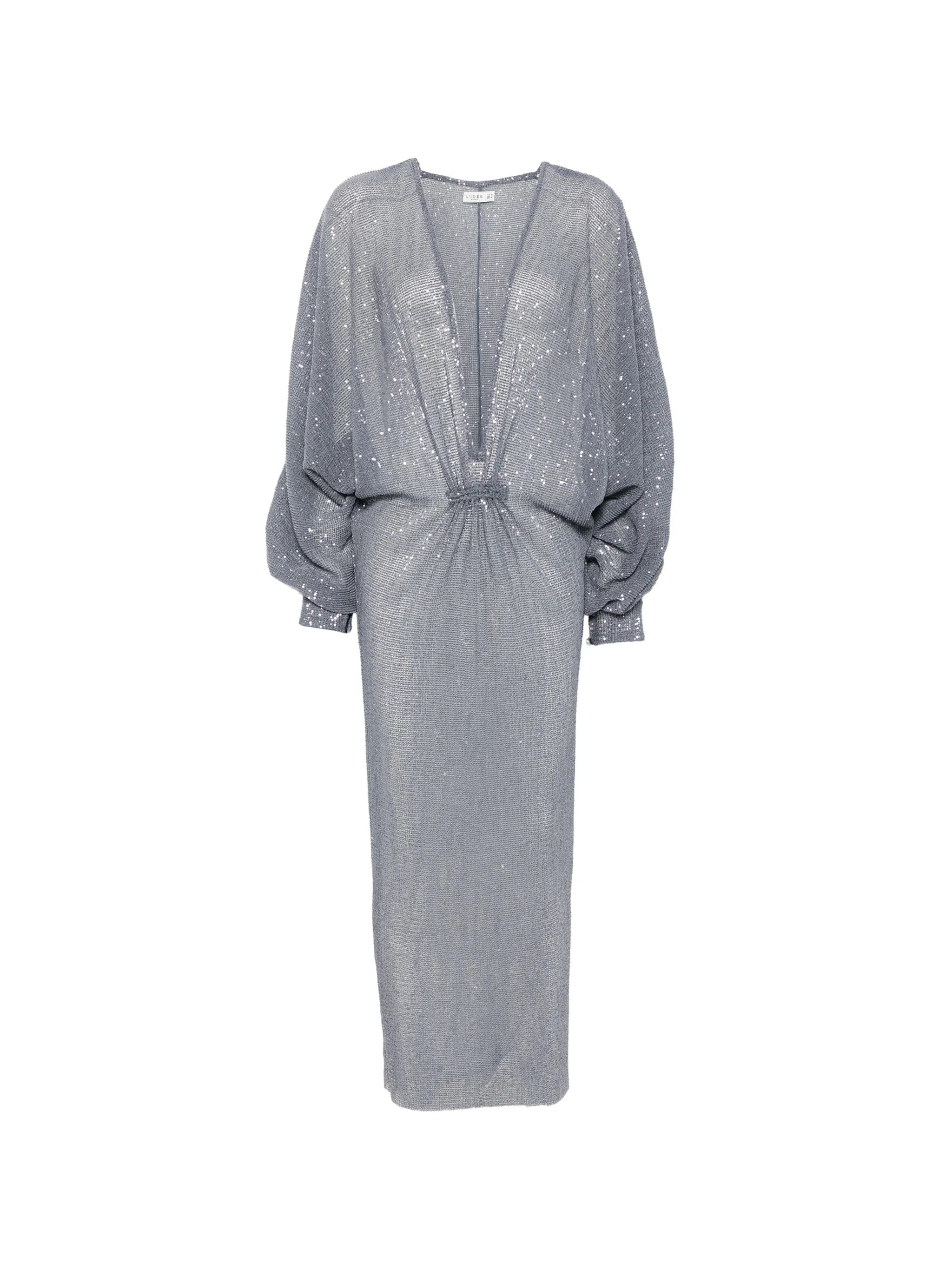 L'IDÉE Experimental sequin - embellished maxi dress