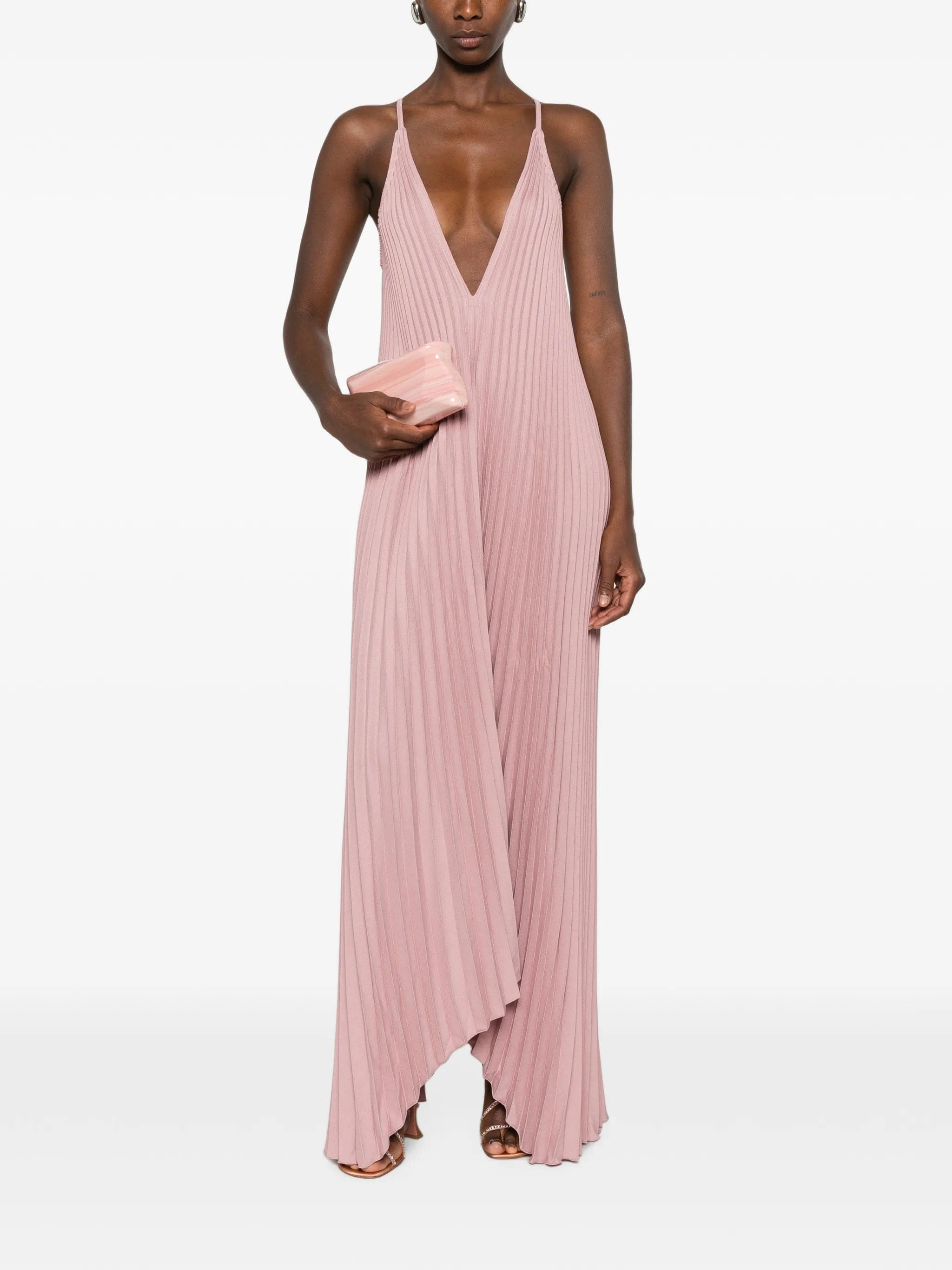 L'IDÉE The Muse pleated maxi dress