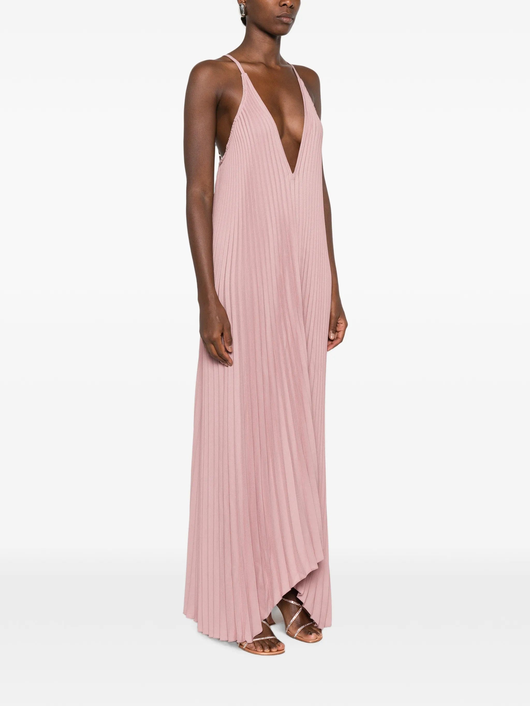 L'IDÉE The Muse pleated maxi dress