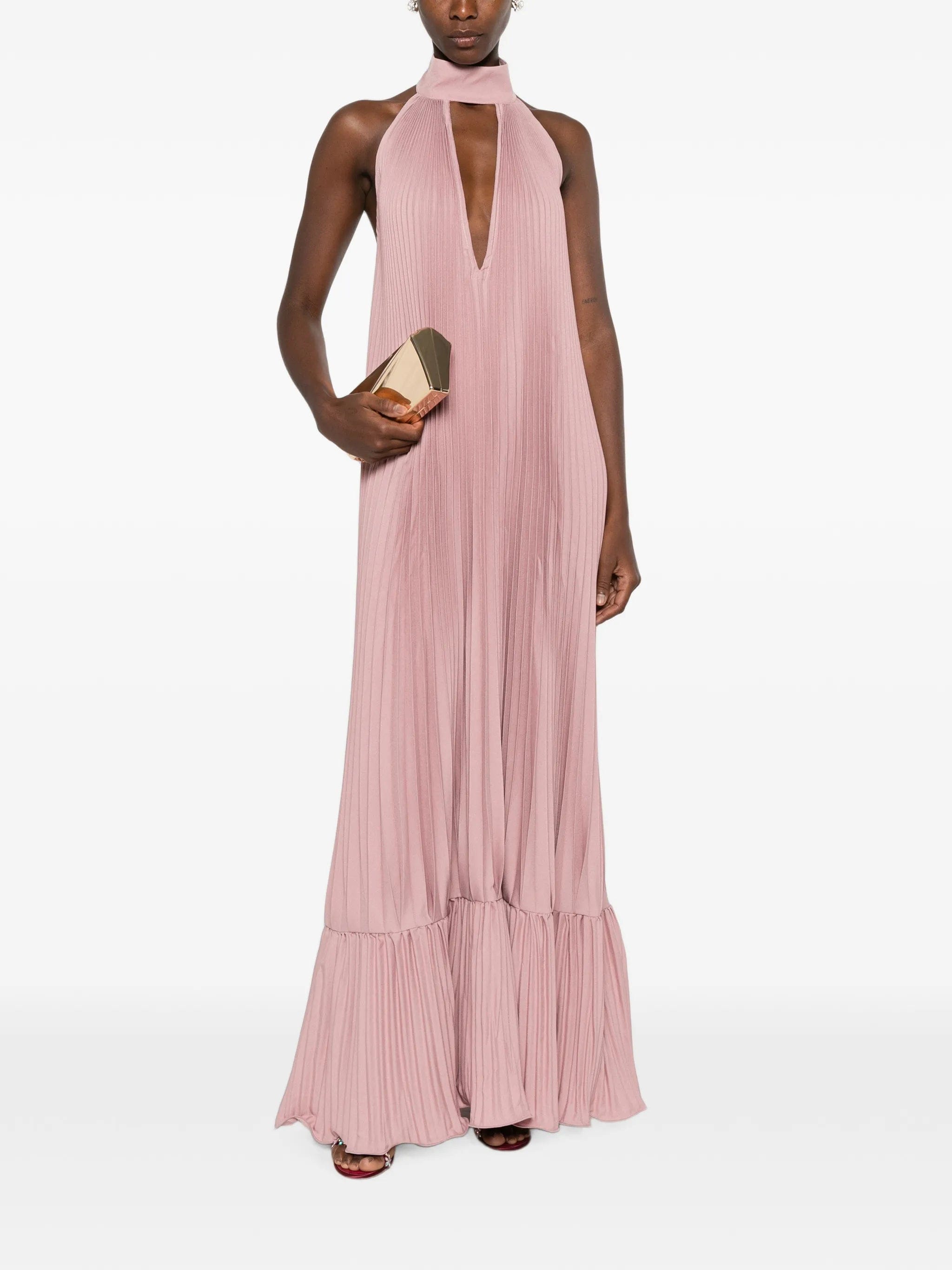 L'IDÉE Libertie pleated maxi dress