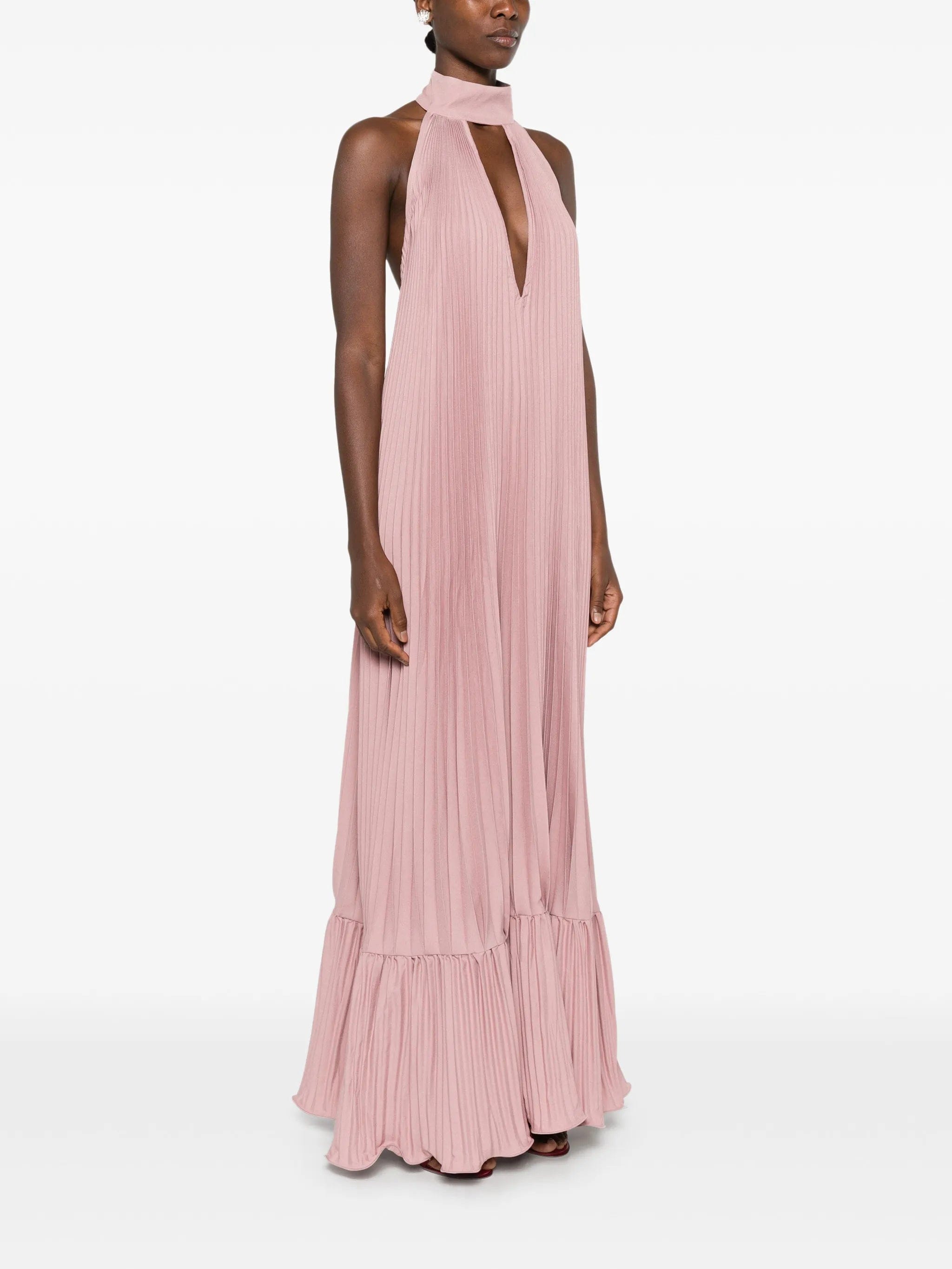 L'IDÉE Libertie pleated maxi dress