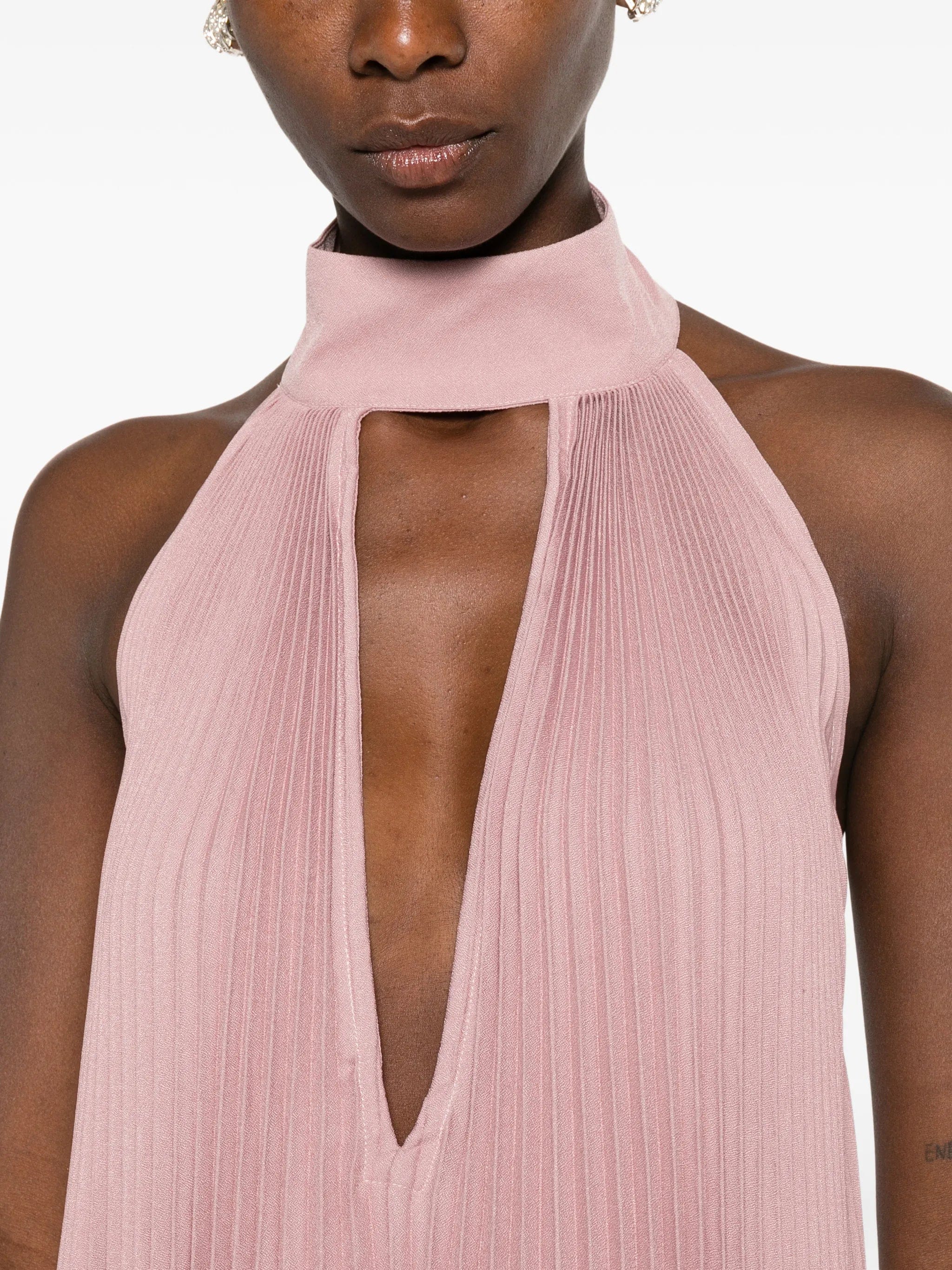 L'IDÉE Libertie pleated maxi dress