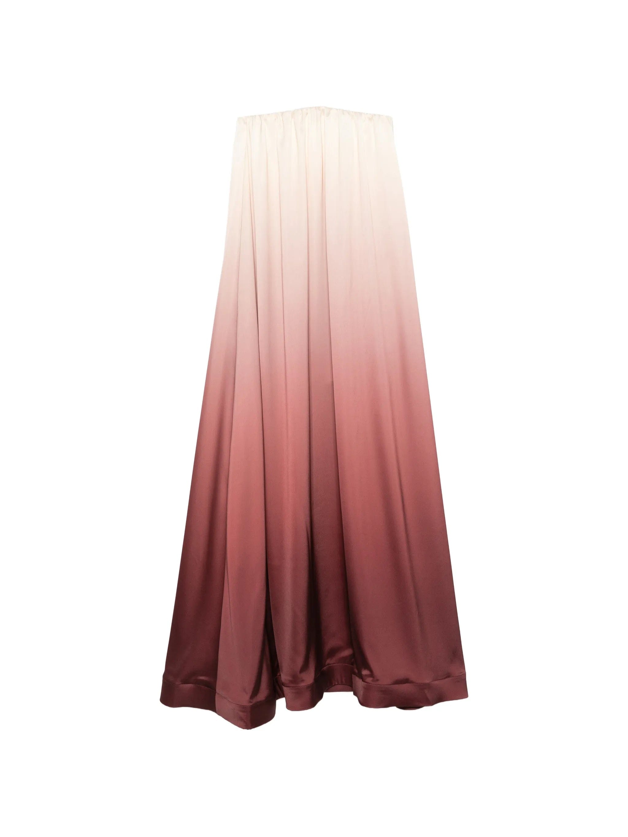 L'IDÉE Costiera strapless ombré - effect maxi dress