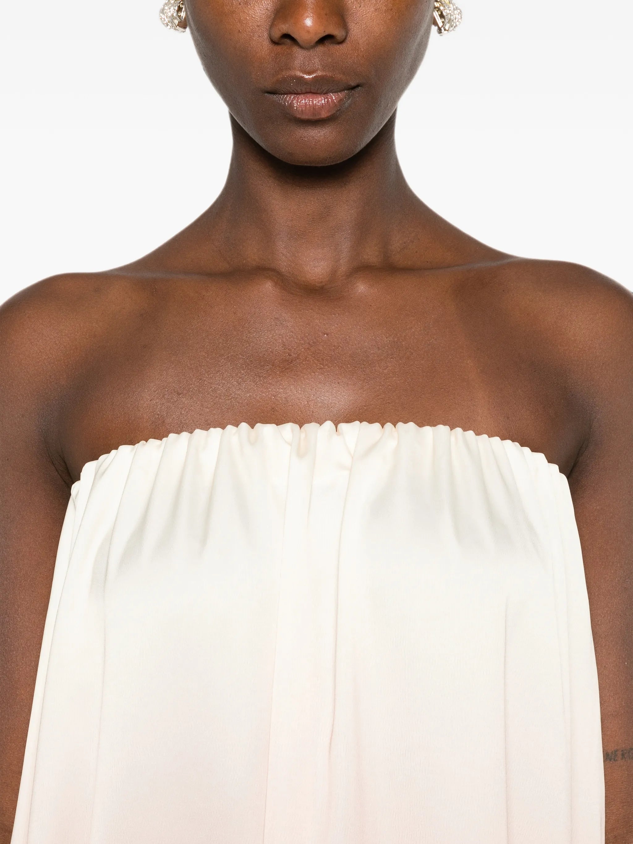 L'IDÉE Costiera strapless ombré - effect maxi dress